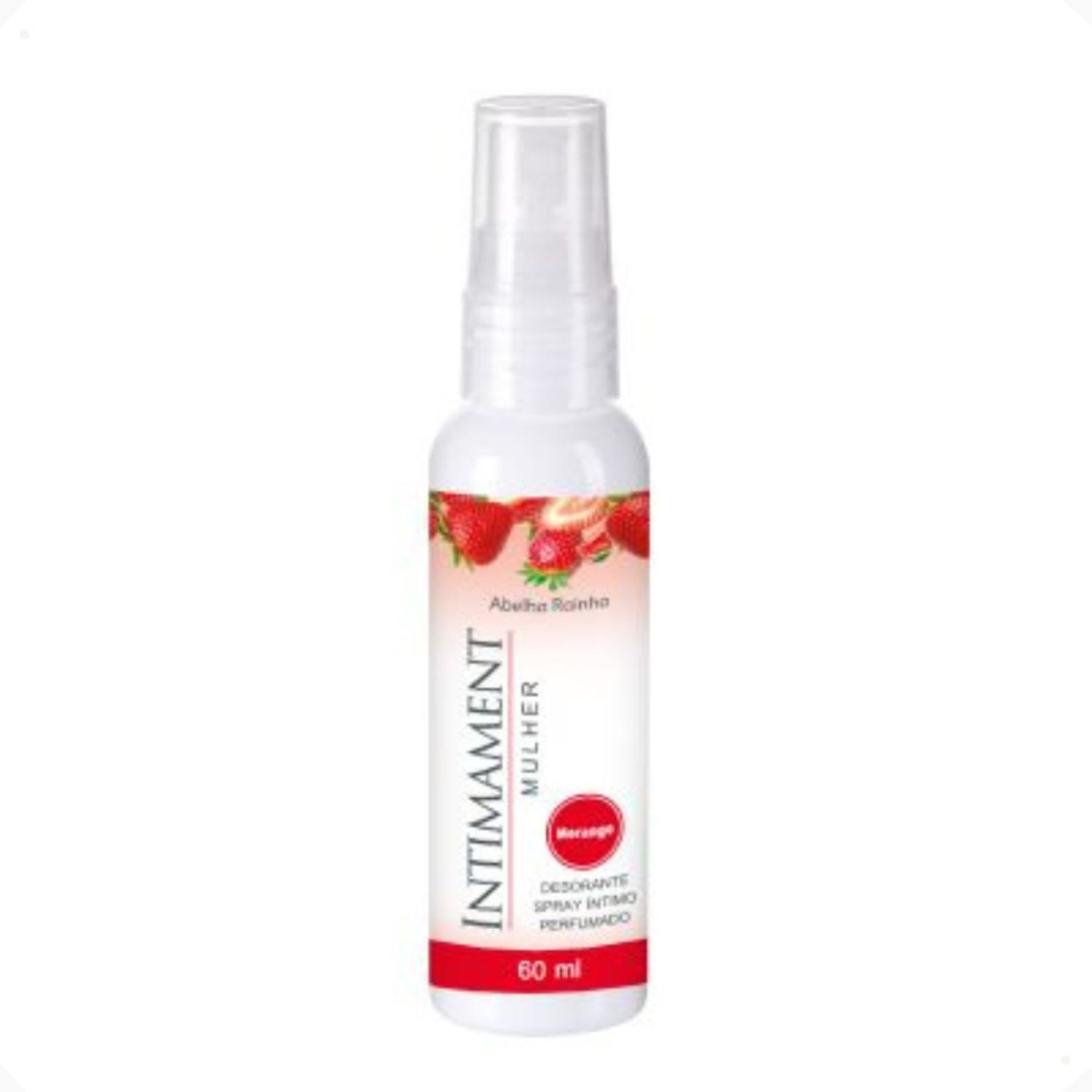 Desodorante Íntimo Spray Perfumado De Morango Intimament Mulher 60ml Abelha Rainha REF 2268