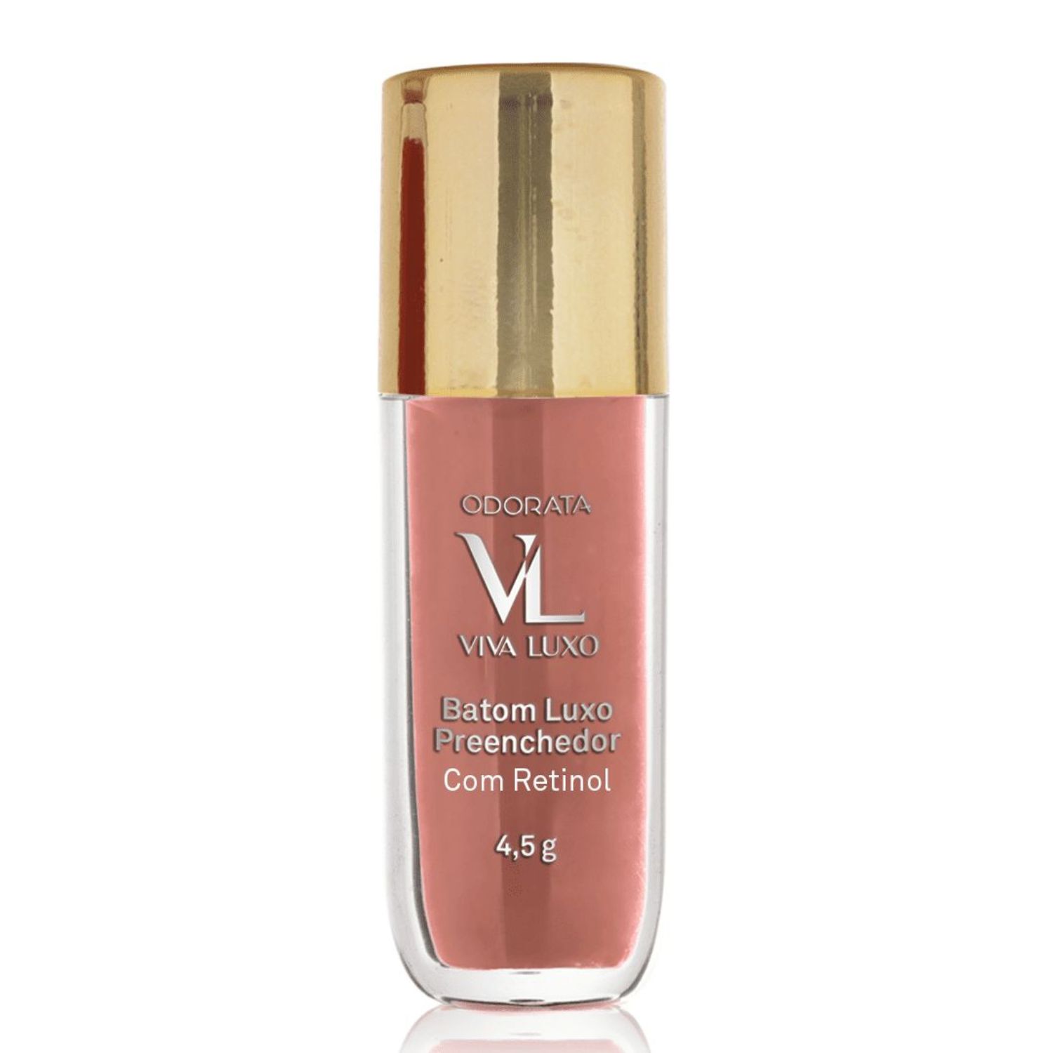Batom Luxo Preenchedor Nude Classic Com Ácido Hialurônico Retinol Vitamina E VIVA LUXO ODORATA REF 2670