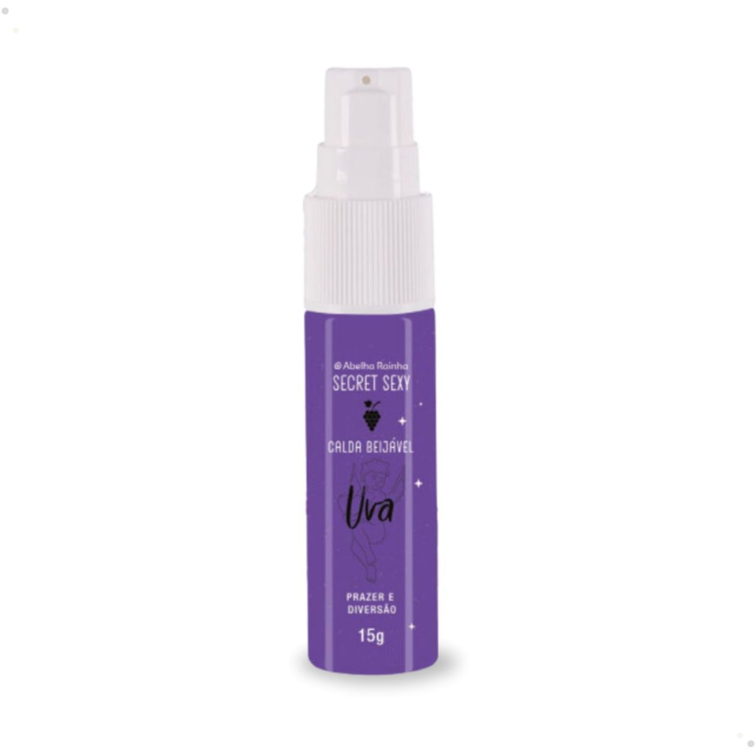 Calda Beijável Sabor Uva Prazer e Diversão 15g Secret Sexy Abelha Rainha REF 2913