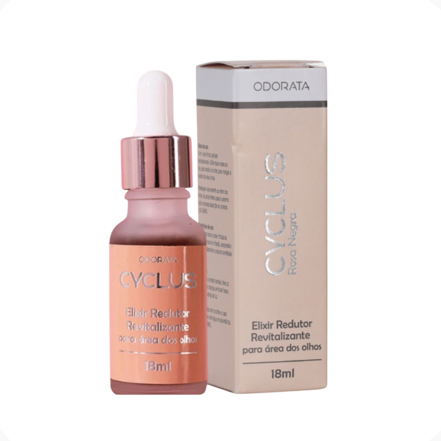 Elixir Revitalizante Para Área dos Olhos Redutor De Olheiras E Rugas Cyclus Rosa Negra 18ml Odorata REF 4679