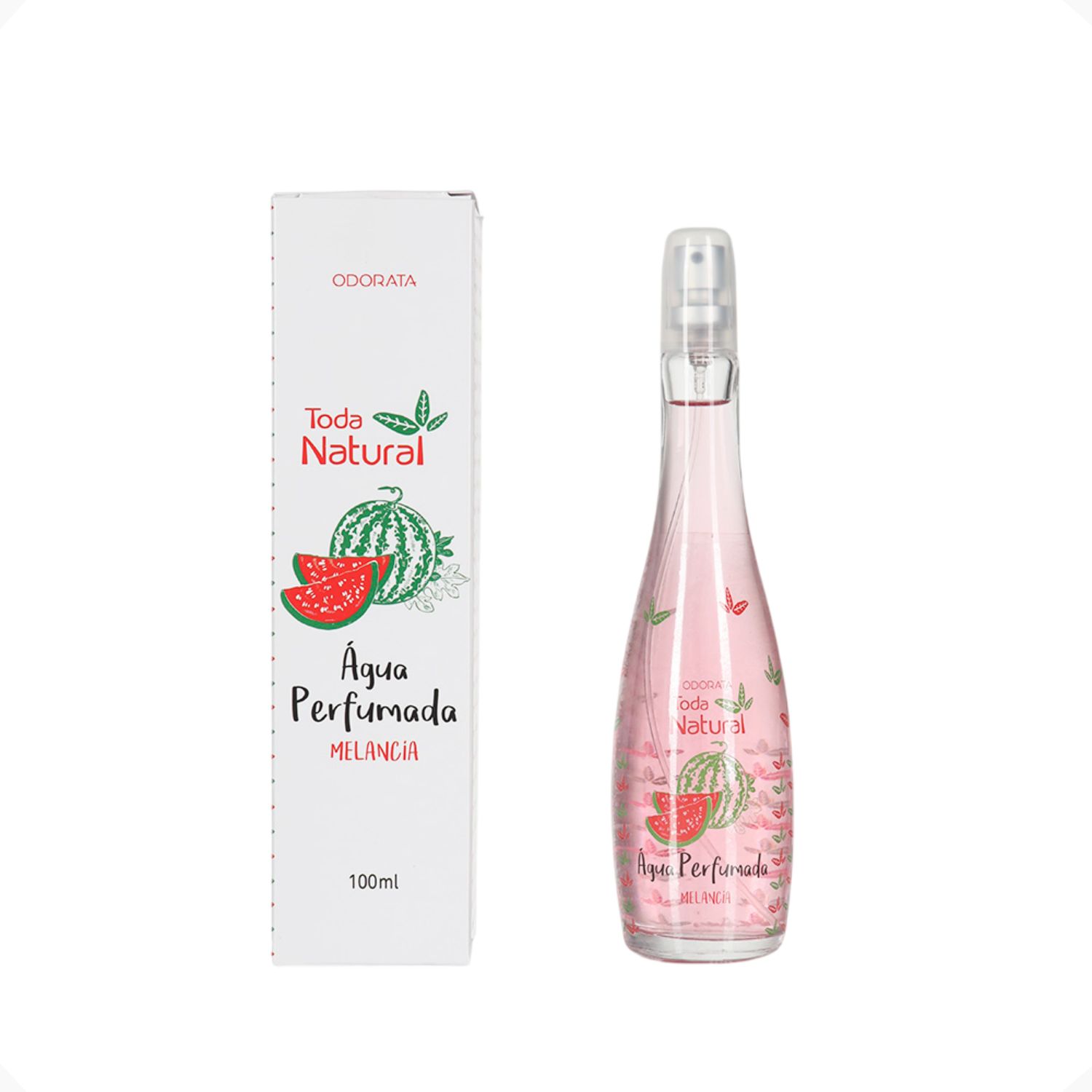 Água Perfumada De Melancia Para Corpo E Cabelo Frescor E Doçura Toda Natural 100ml Odorata REF 4733