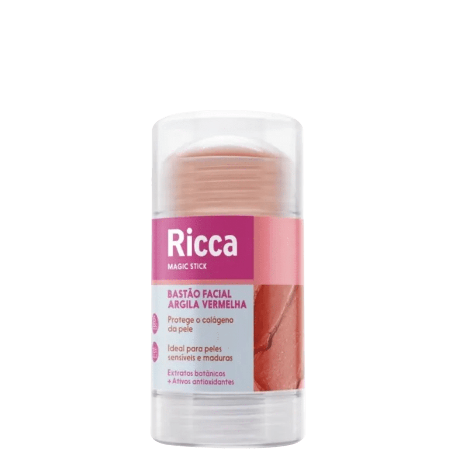 Ricca Magic Stick Bastão Facial Argila Vermelha