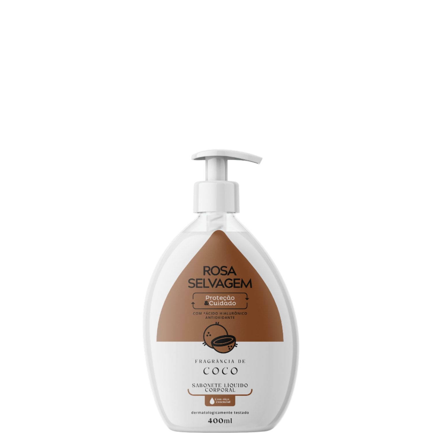 Rosa Selvagem Sabonete Líquido Coco 400 Ml