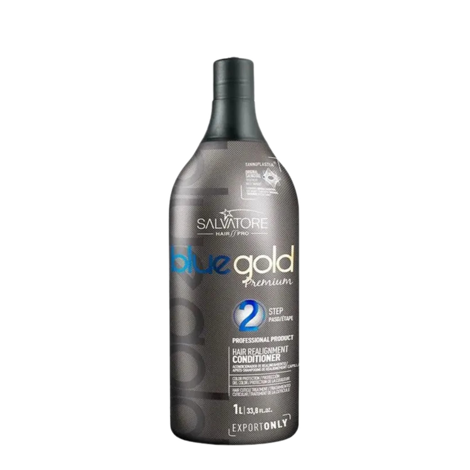 Salvatore Anti-Residuos Blue Gold Premium Condicionador 1L - Passo 2