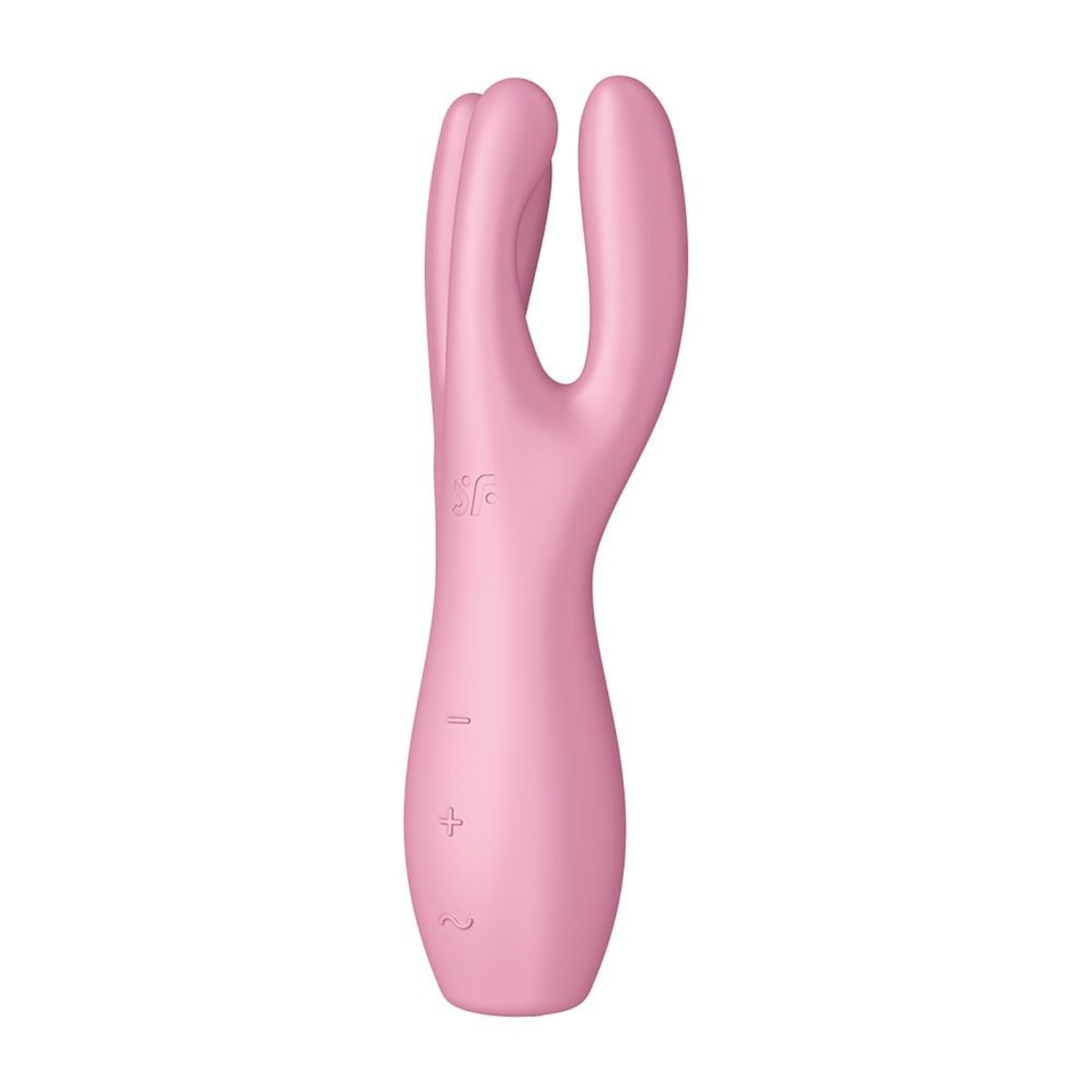 Satisfyer Threesome 3 na cor rosa - Vibrador e estimulador de clitoris