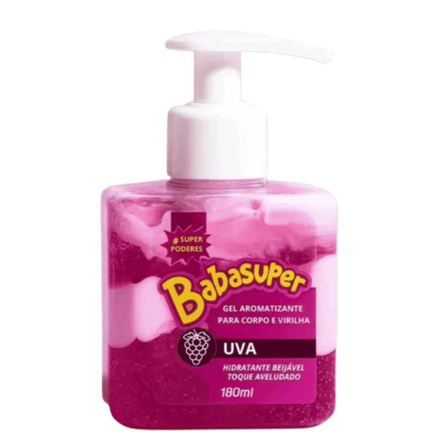 Gel Aromatizante Uva 180 ml Babasuper SP Poderes – Aroma Doce e Sensação Refrescante