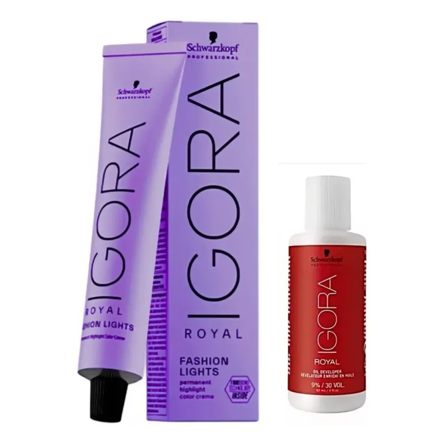 Kit Schwarzkopf Professional Igora Fashion Lights L-44 + Ox 30 Vol 60ml