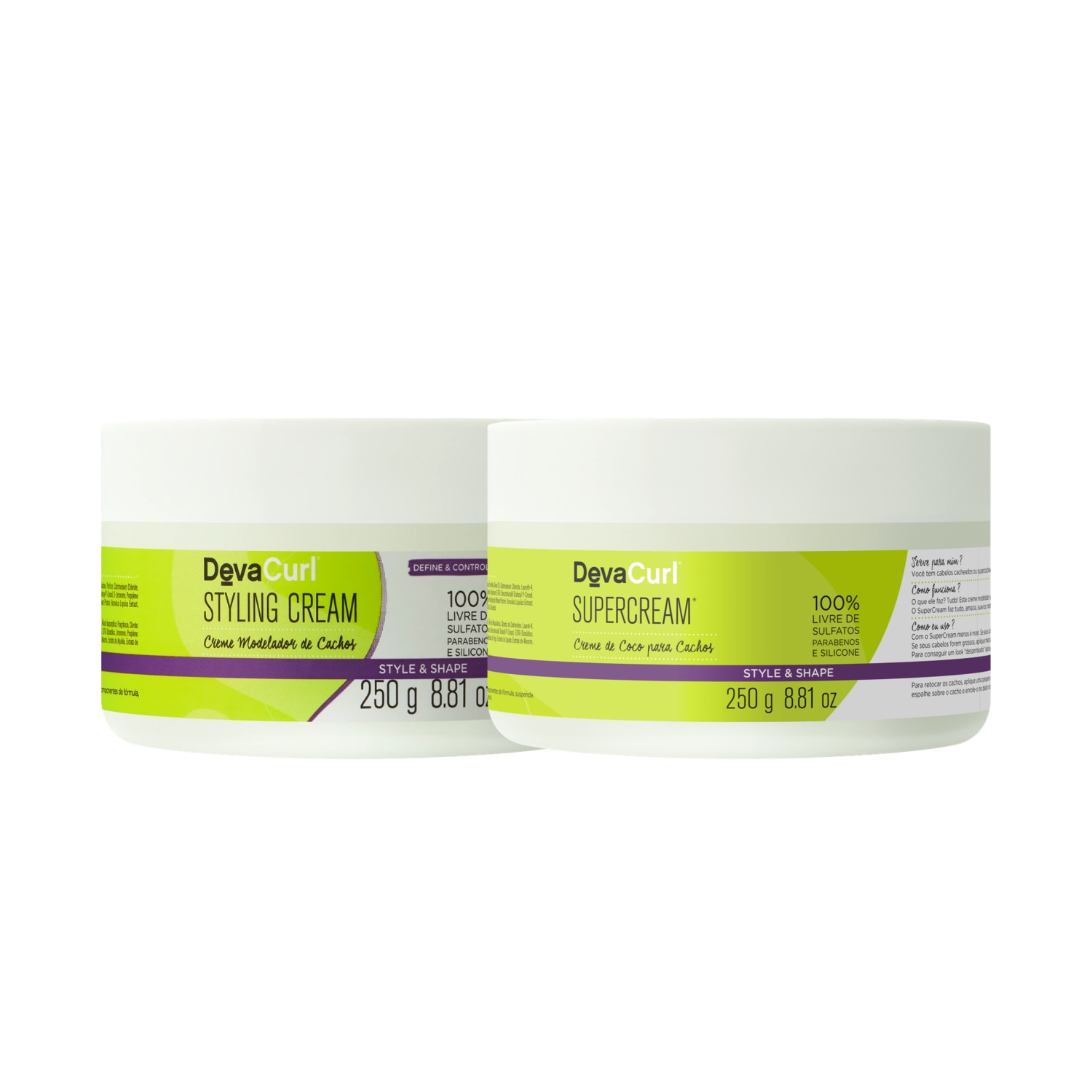 Kit Deva Curl Styling Cream + Super Cream 250ml