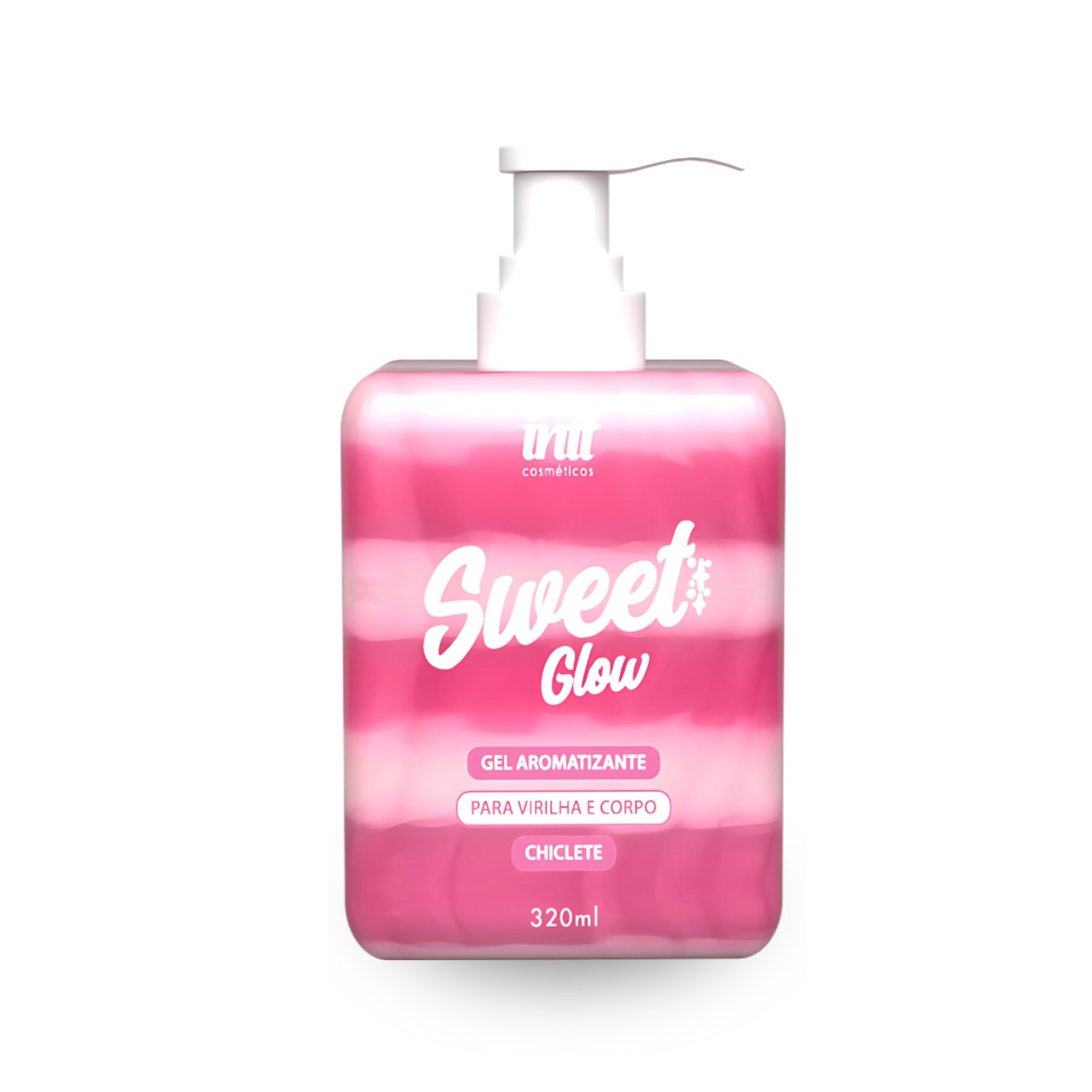 Sweet Glow Intt Cosméticos - Gel Hidratante Virilha e Corpo Hidratação Irresistível com Aroma de Chiclete 320ml