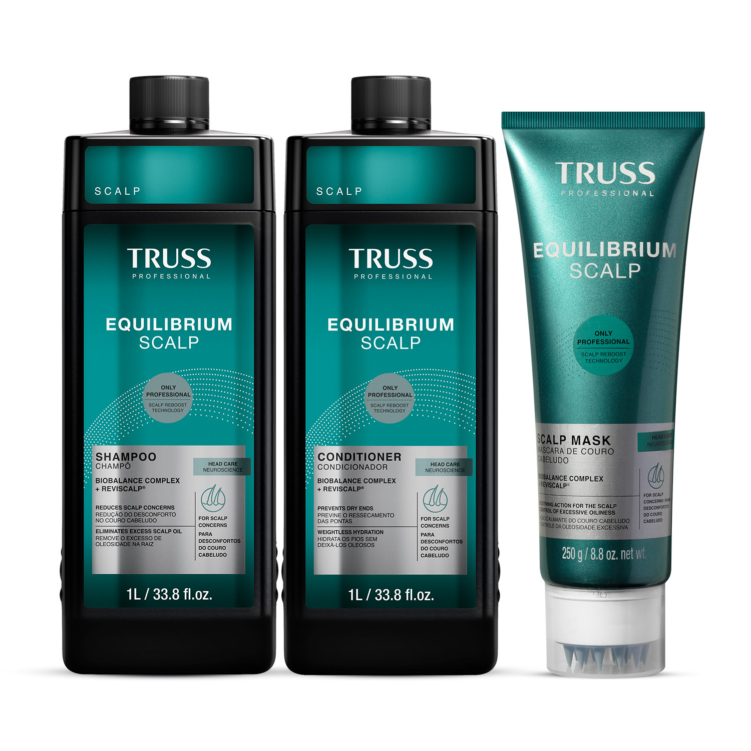 Kit TRUSS Equilibrium Scalp Power Salon (3 Produtos)