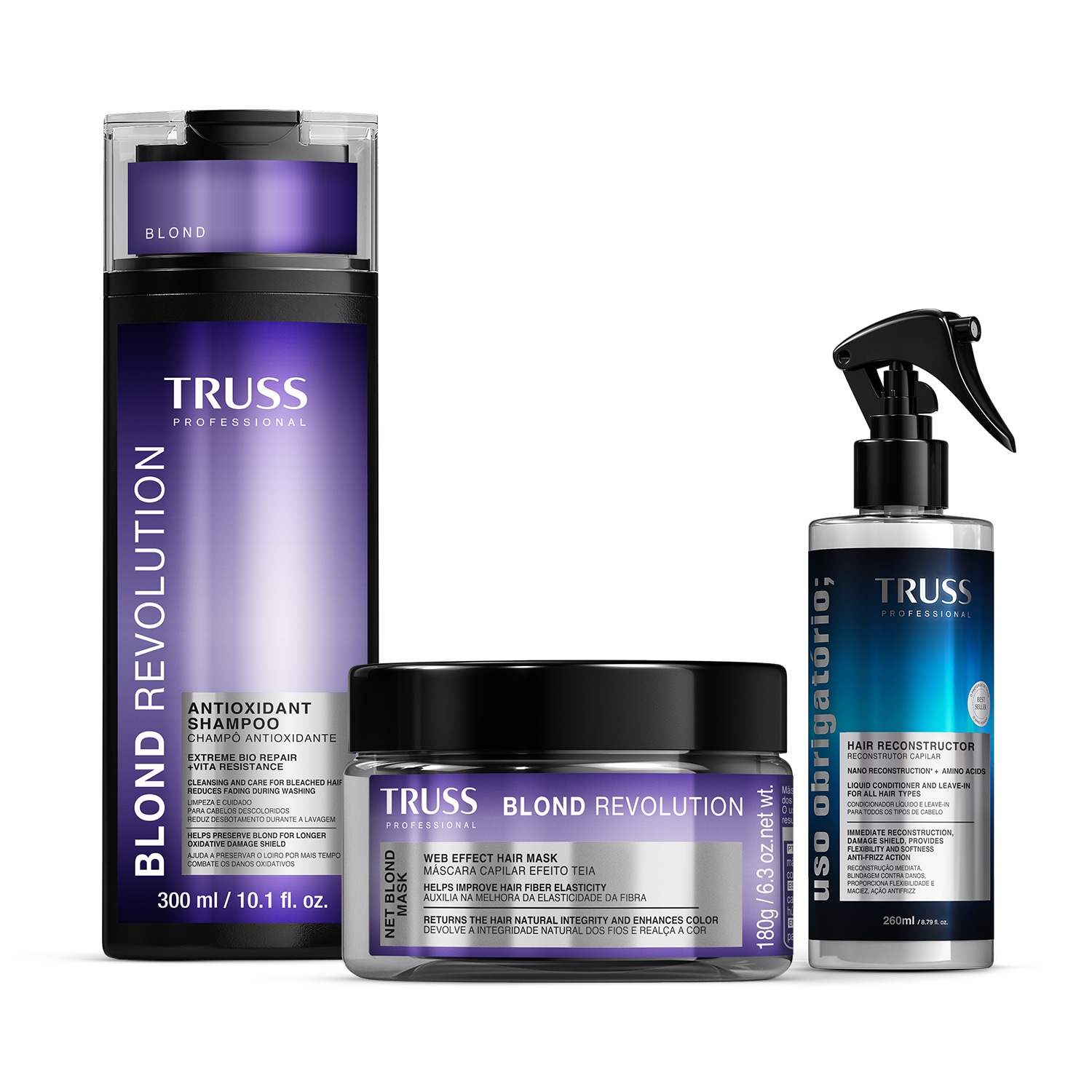 Kit TRUSS Blond Revolution Uso Obrigatório (3 Produtos)