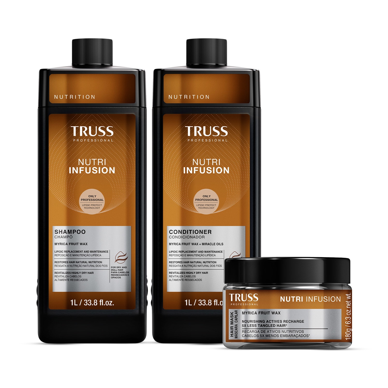 Kit Truss Nutri Infusion Salon Trio Mask (3 Produtos)