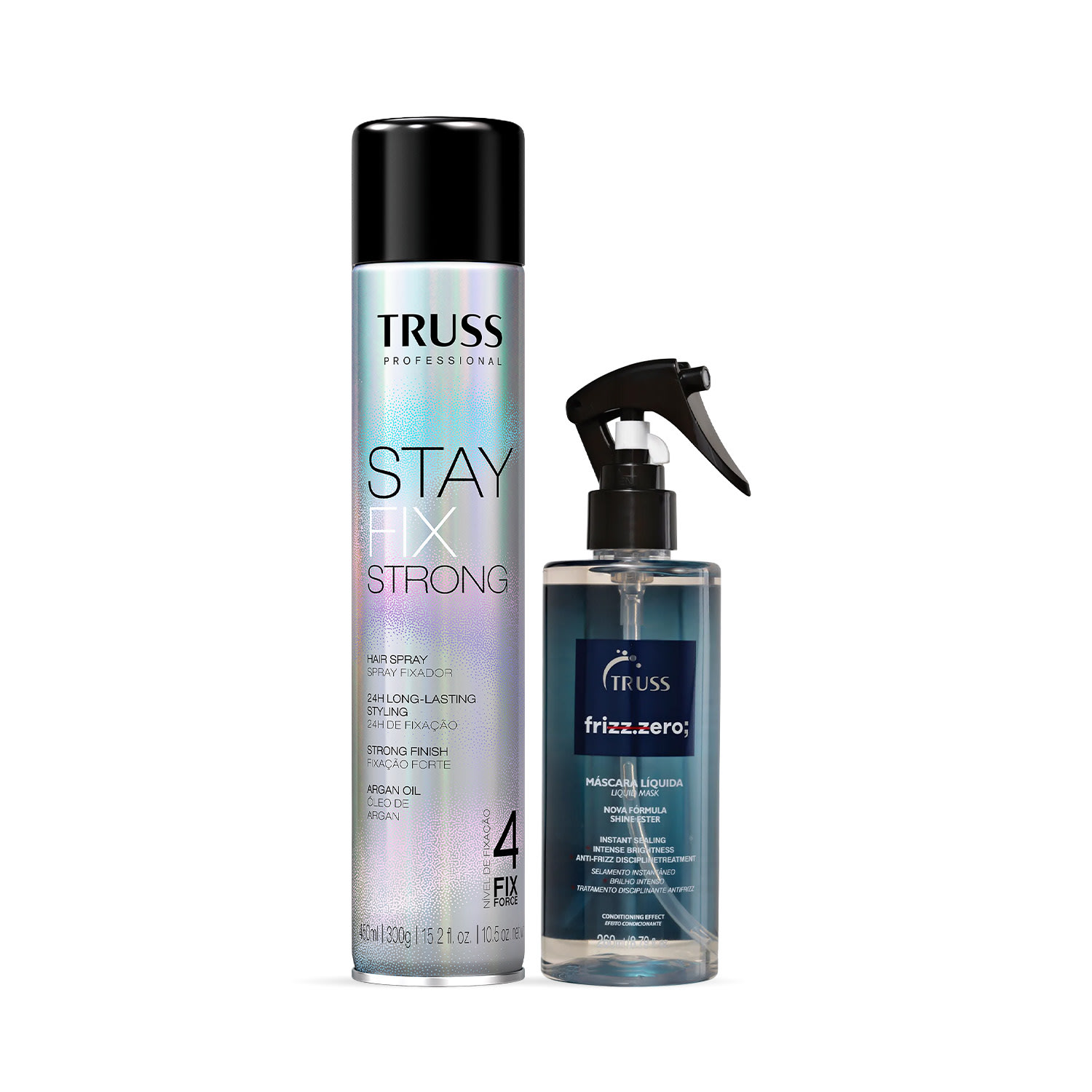 Kit TRUSS Frizz Zero Stay Fix Strong (2 Produtos)