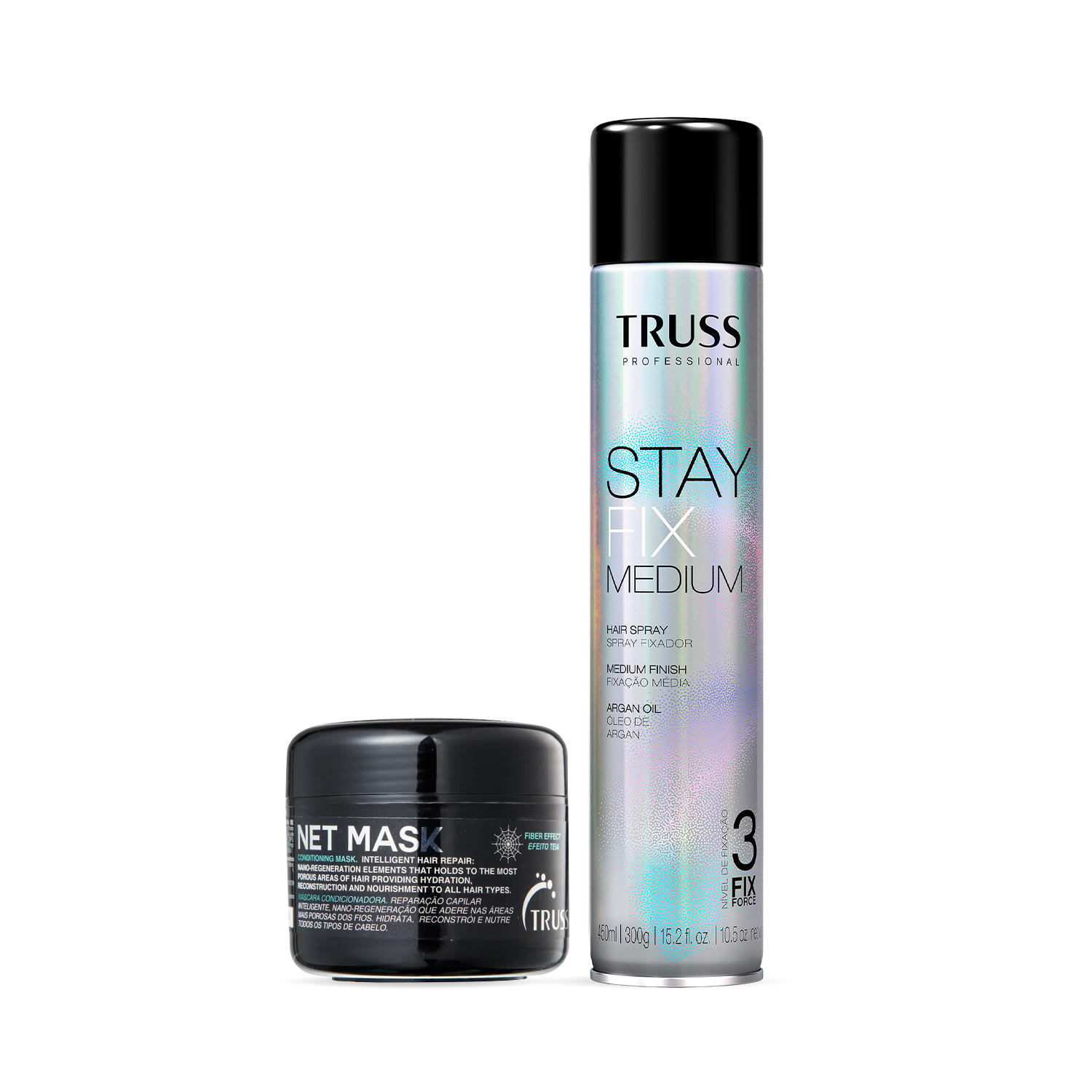 Kit TRUSS Net Mask Stay Fix Medium (2 Produtos)