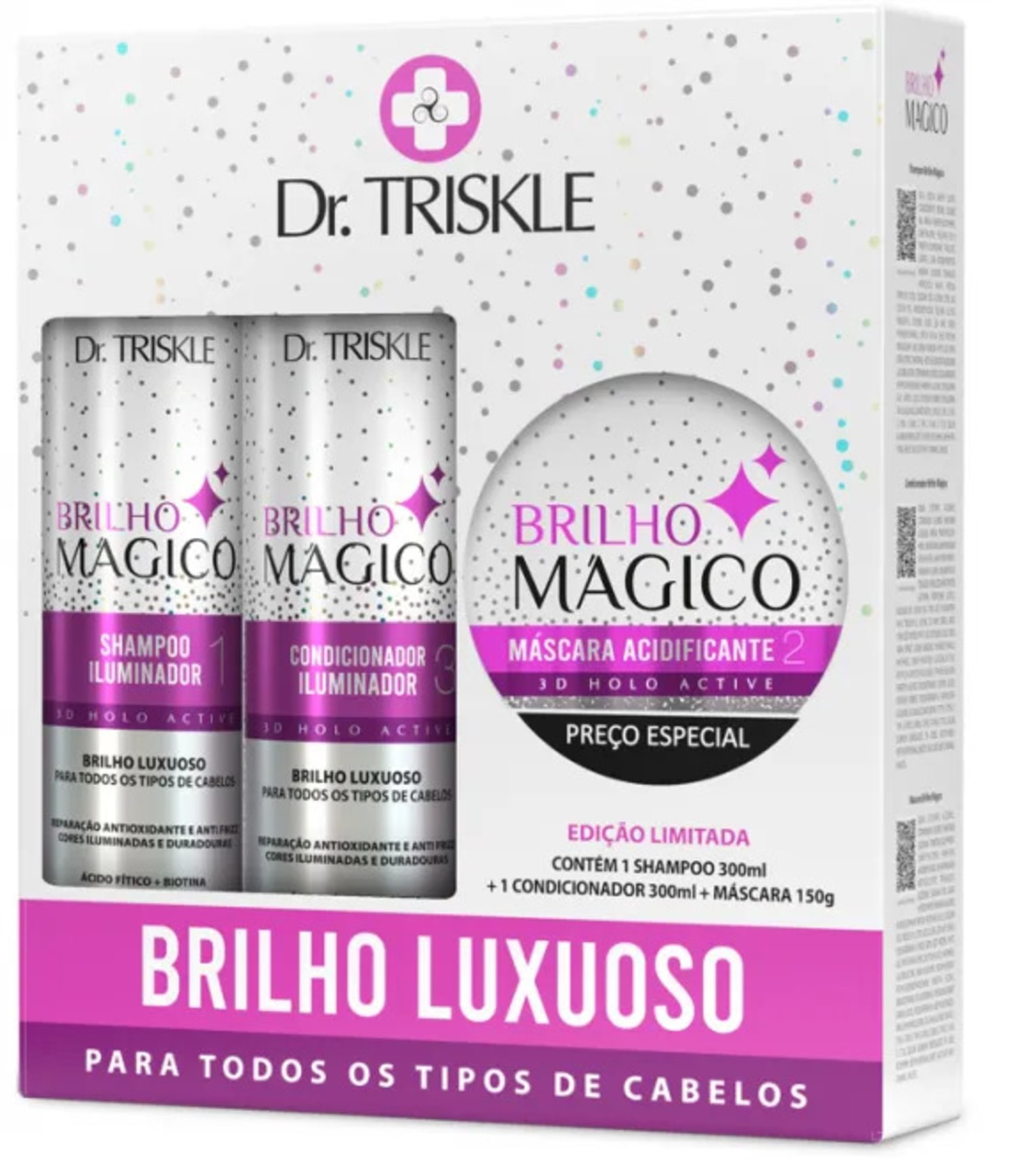 TRISKLE DR BRILHO MAGICO KIT 3 PRODUTOS
