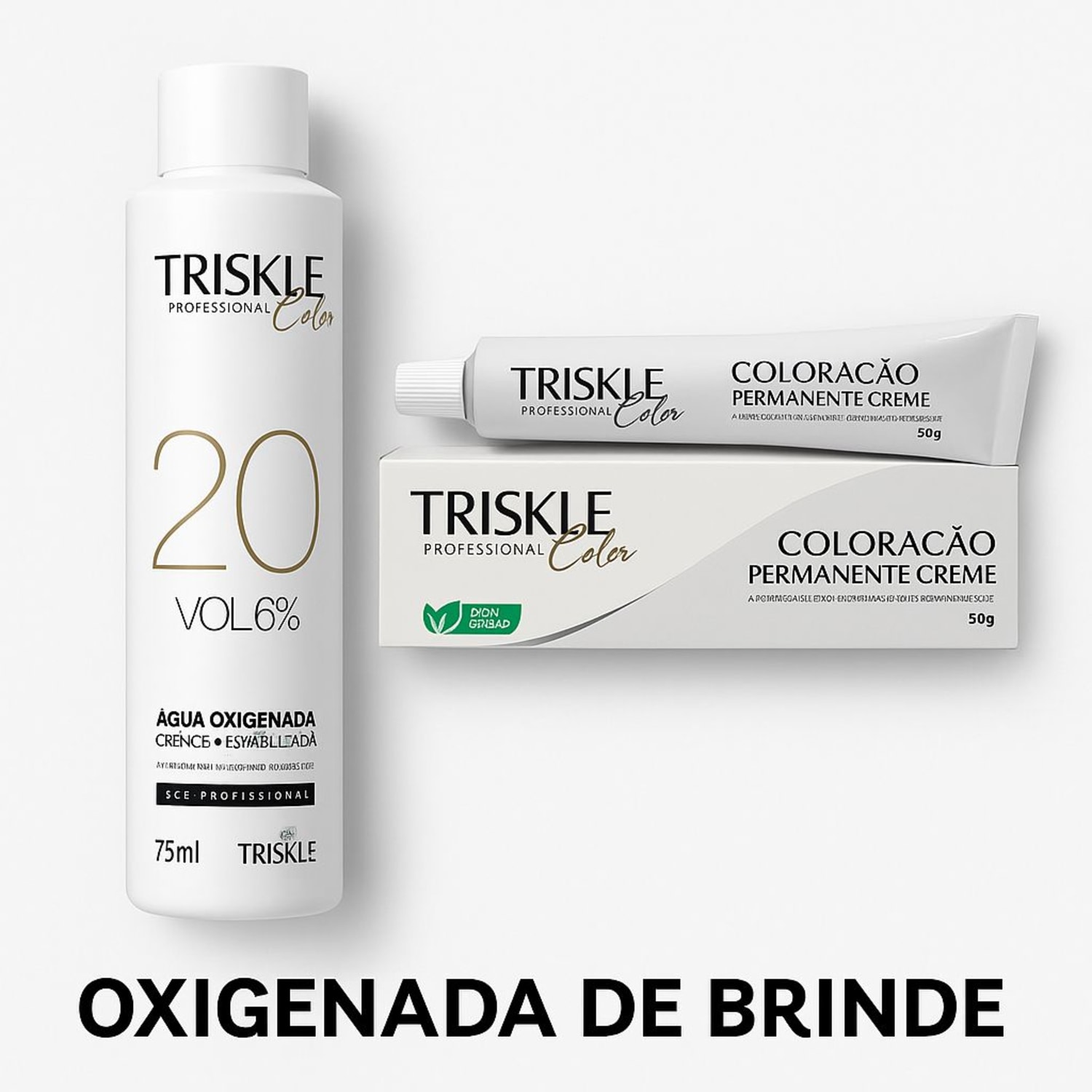 TRISKLE TINTA PROFISSIONAL COLOR COR:1.0 - PRETO