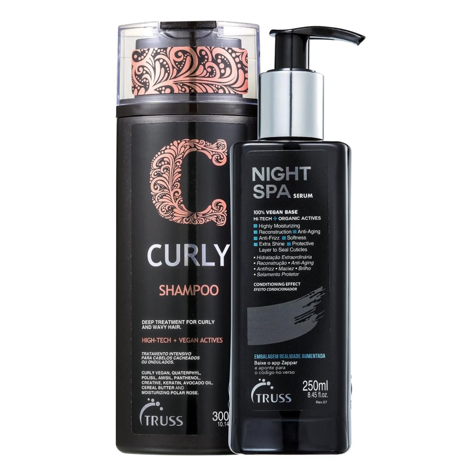 Kit Truss Curly - Shampoo 300ml + Night SPA 250ml