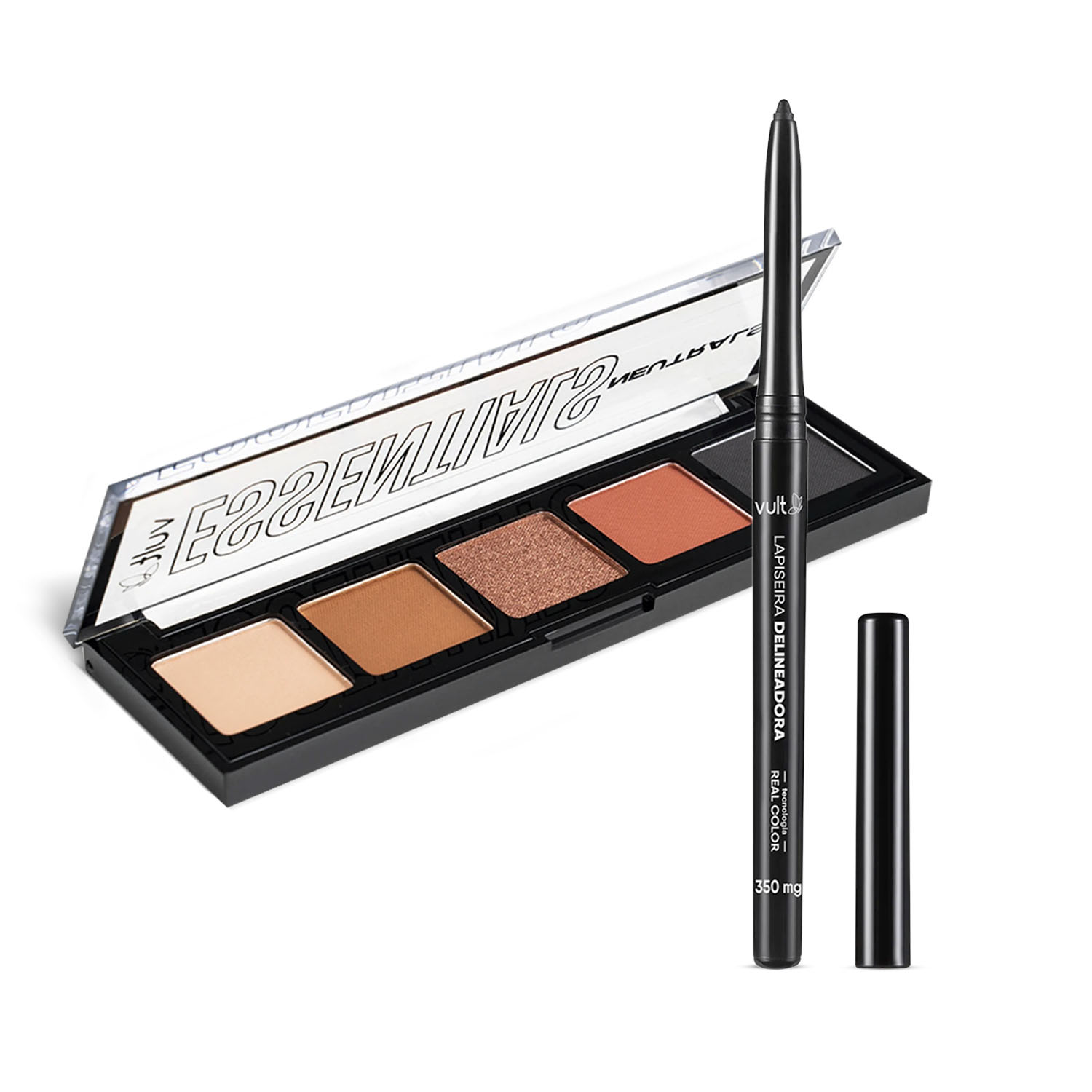 Combo Maquiagem: Paleta de Sombras 3g + Lapiseira Delineadora para Olhos 0,35g