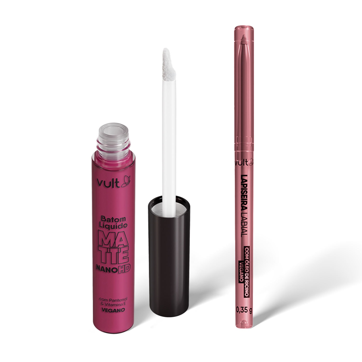 Combo Malva: Lapiseira Labial 0,35g + Batom Líquido Matte 5ml