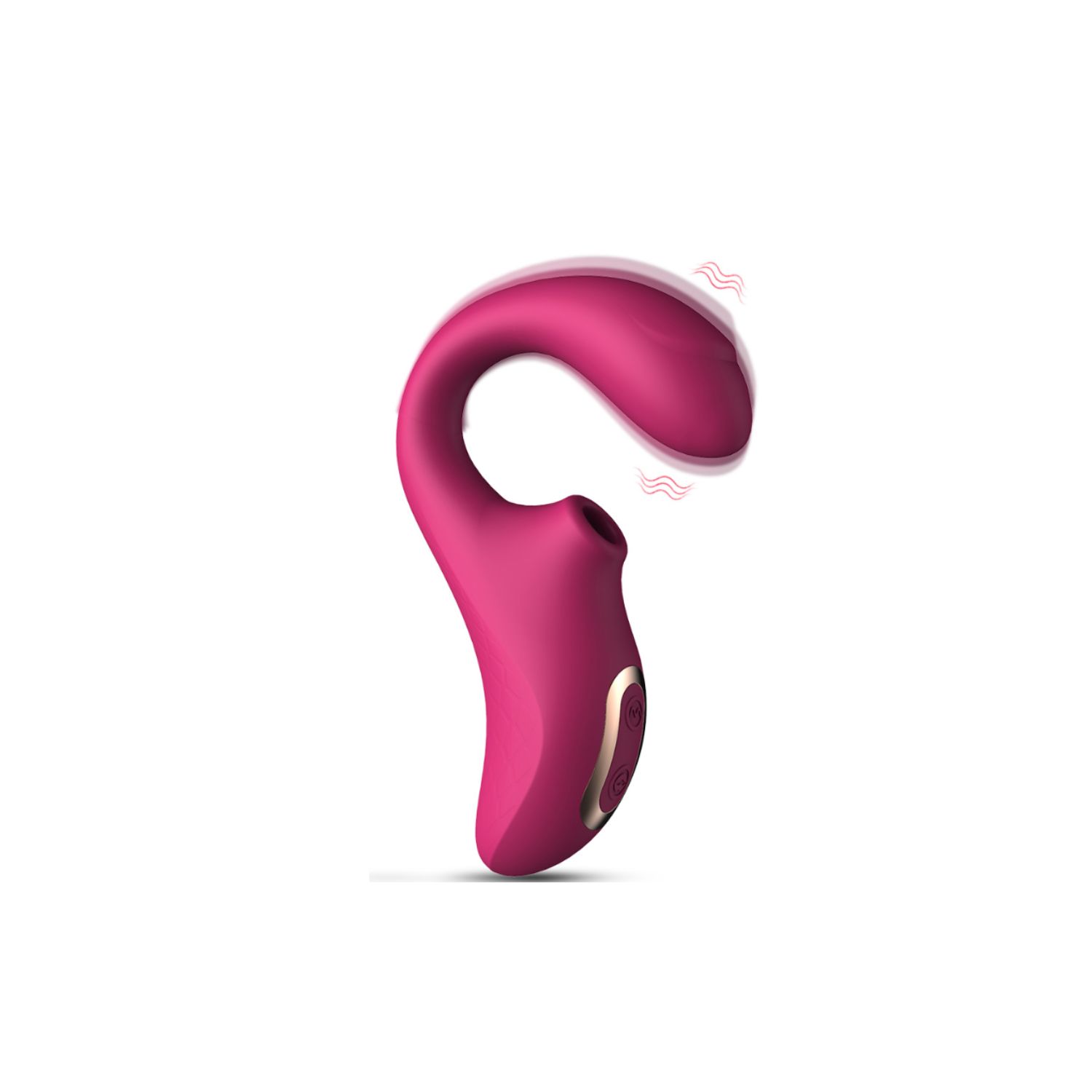 Vibrador E Sugador Com Ponto G Eclipse Vinho