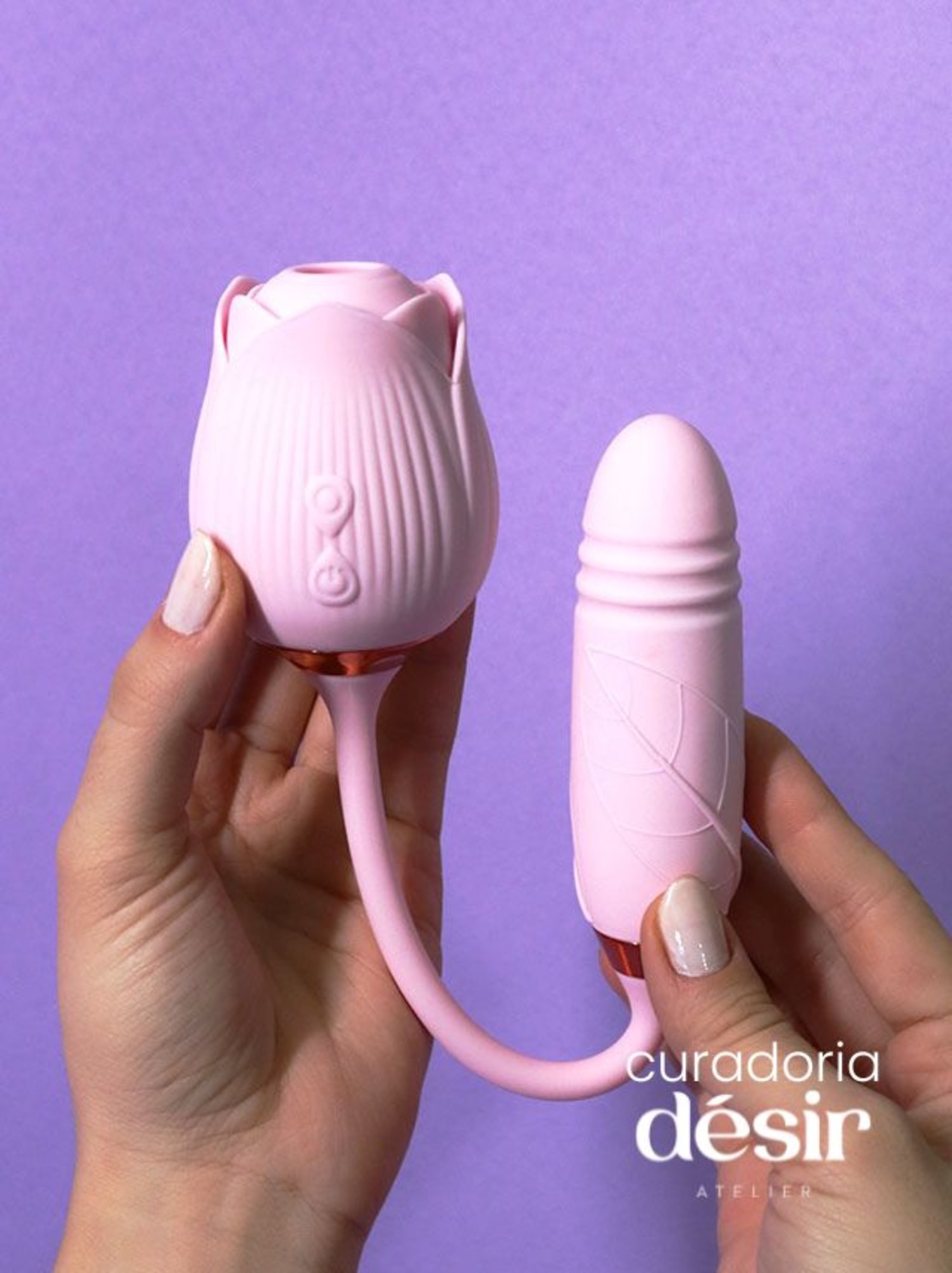 Sugador e Vai e Vem Shine Curadoria Désir - Roxo