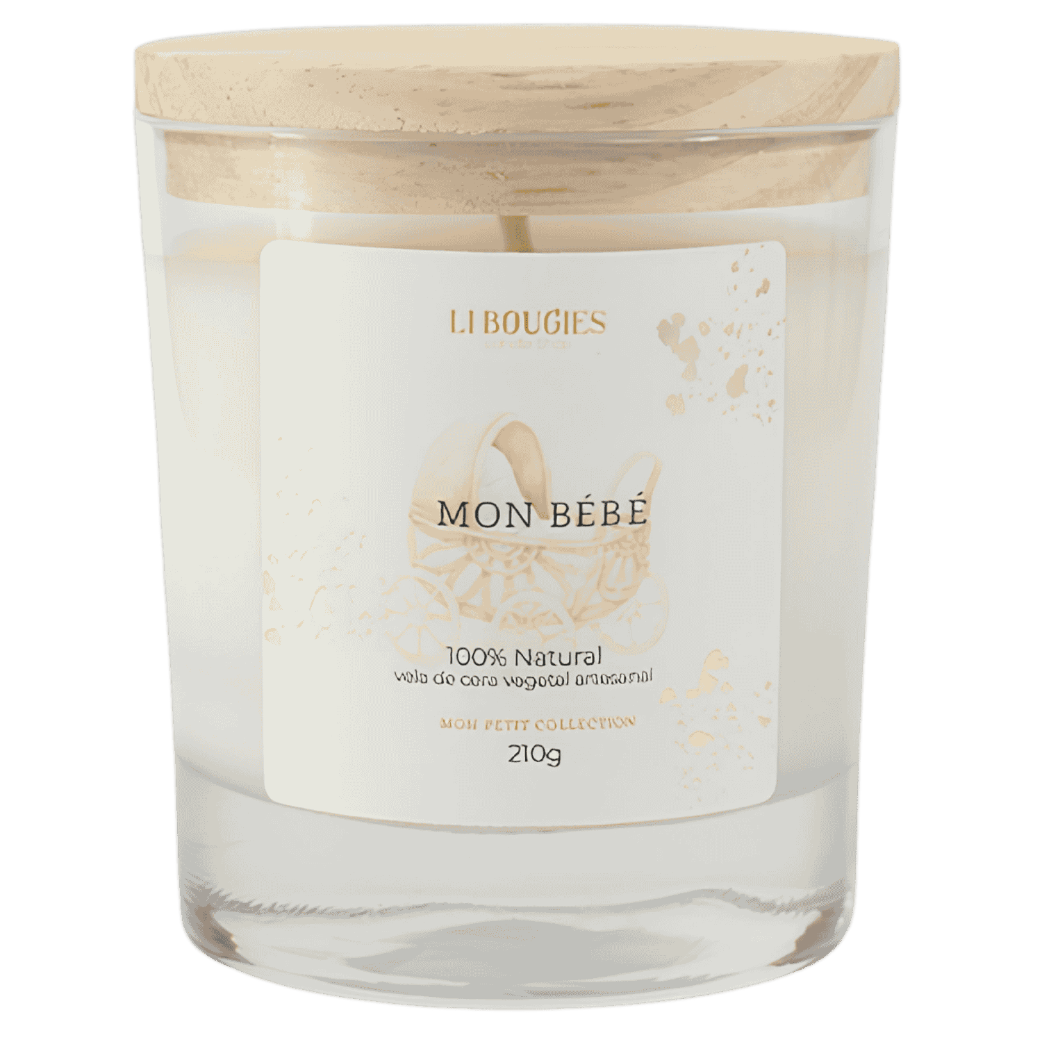 LIBOUGIES Mon Bébé Cheirinho de Bebê - Vela Aromática 210g