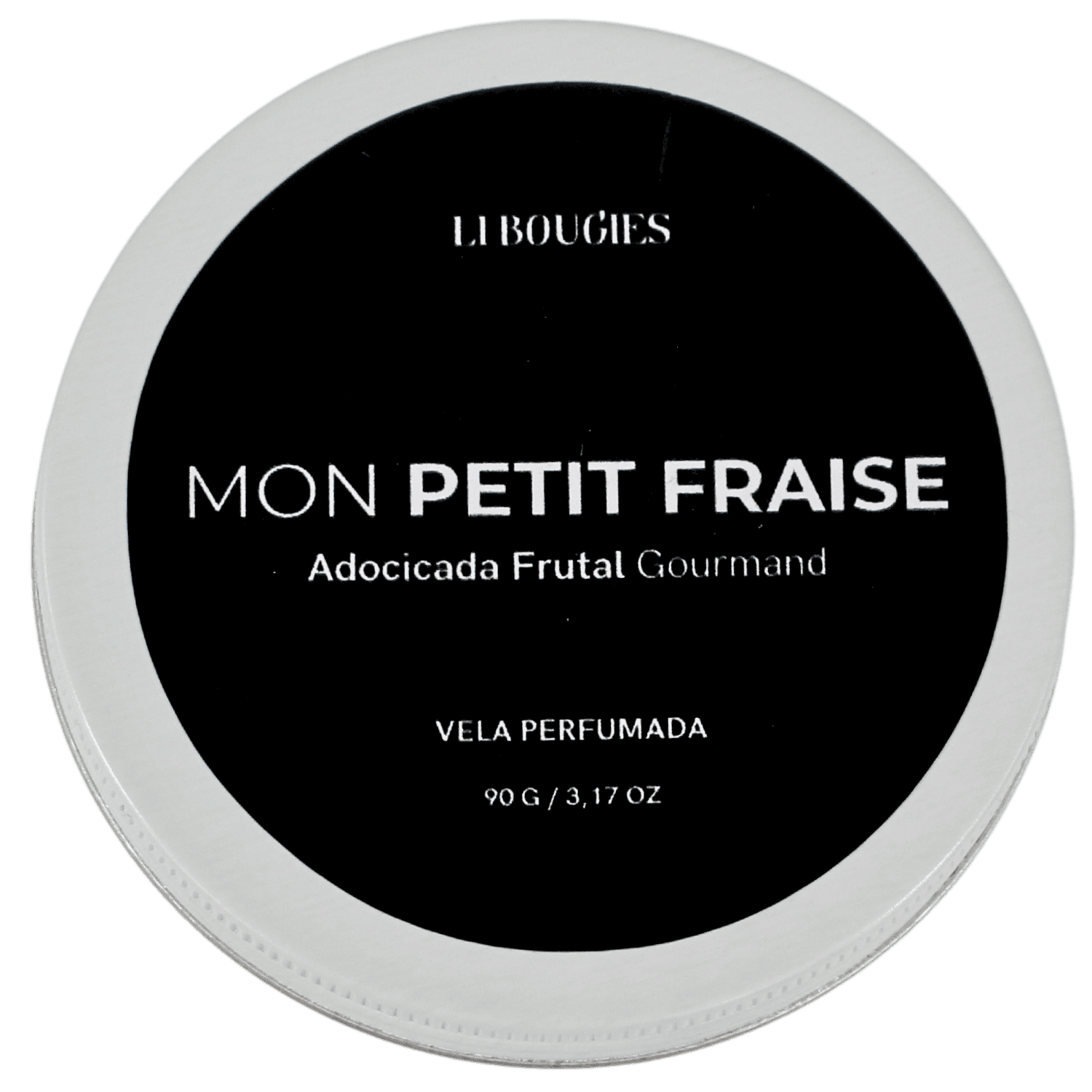 LIBOUGIES Mon Petit Fraise Morango com Champagne -Vela Aromática 90g