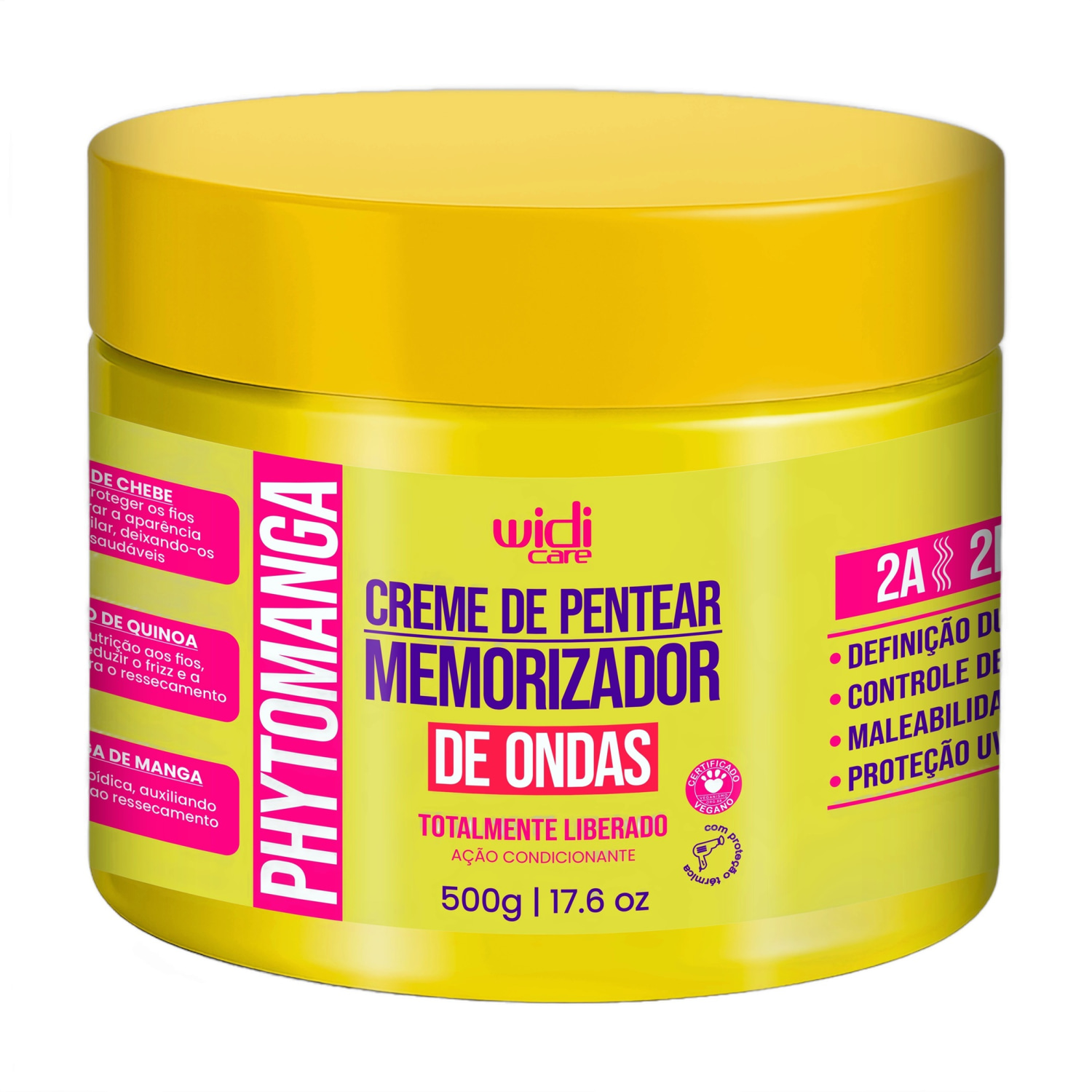 PHYTOMANGA CREME DE PENTEAR MEMORIZADOR DE ONDAS - WD - 500 G