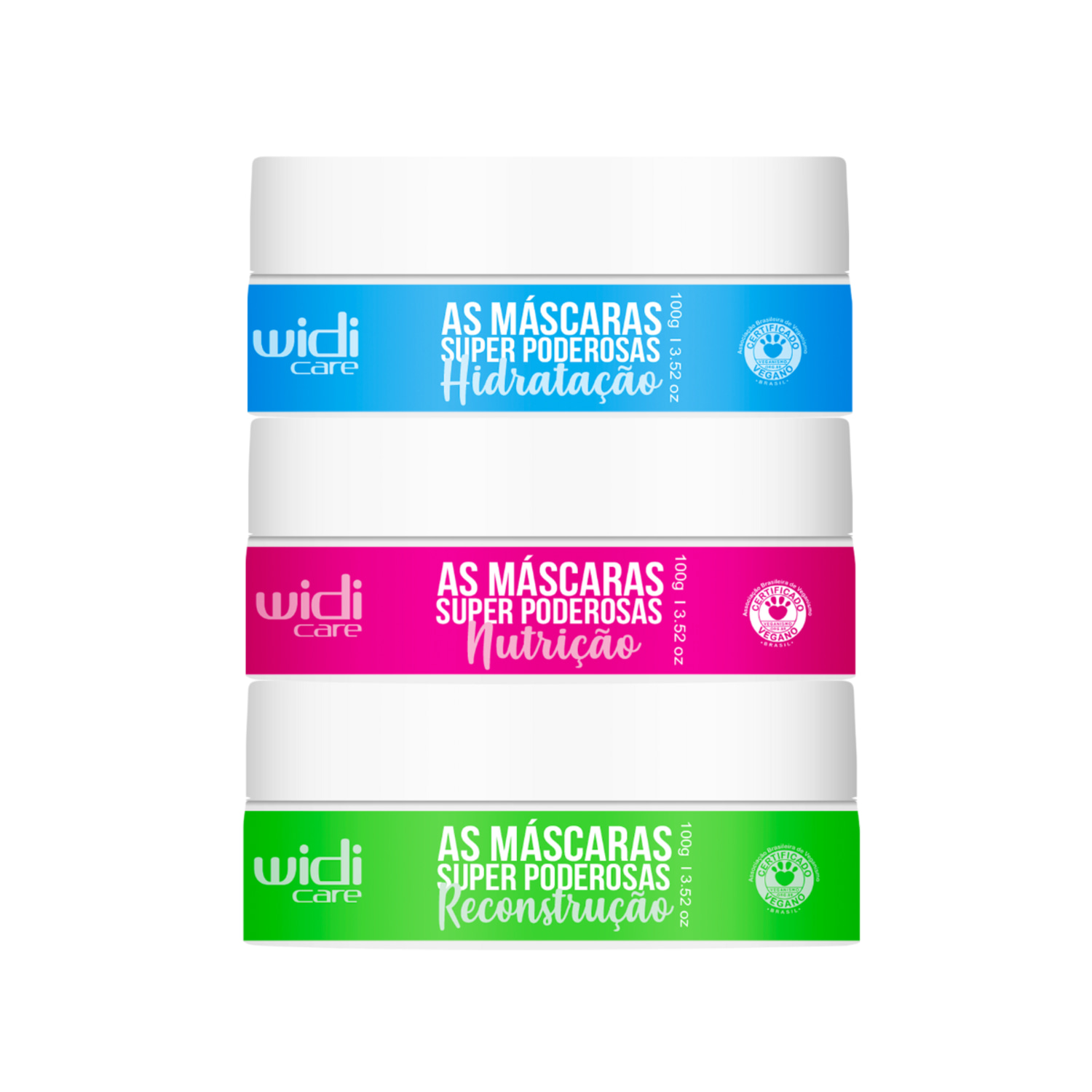Kit Widi Care As Máscaras Super Poderosas Trio (3 Produtos)