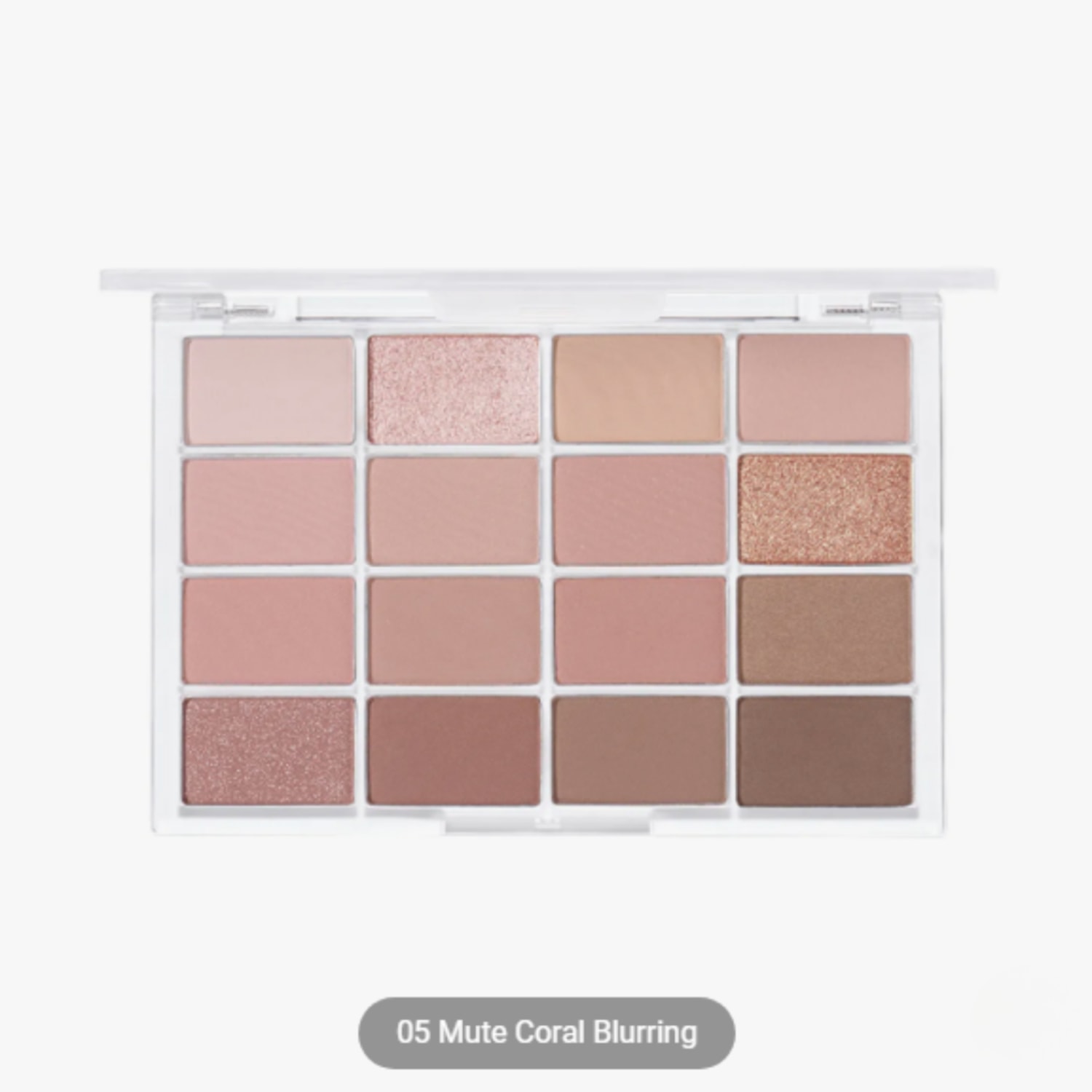 WAKEMAKE Paleta de Sombras Soft Blurring Cor:#05 Mute Coral Blurring