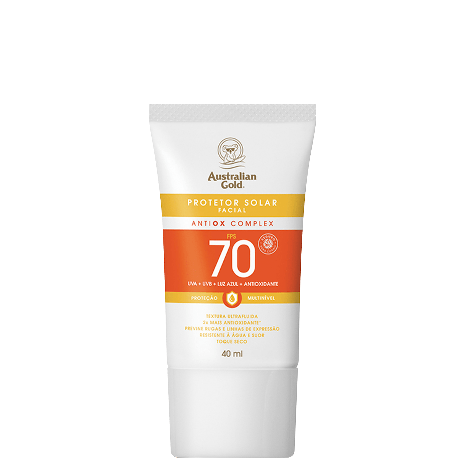 Australian Gold Antiox Complex Ultra Fluido FPS 70 - Protetor Solar Facial 40ml