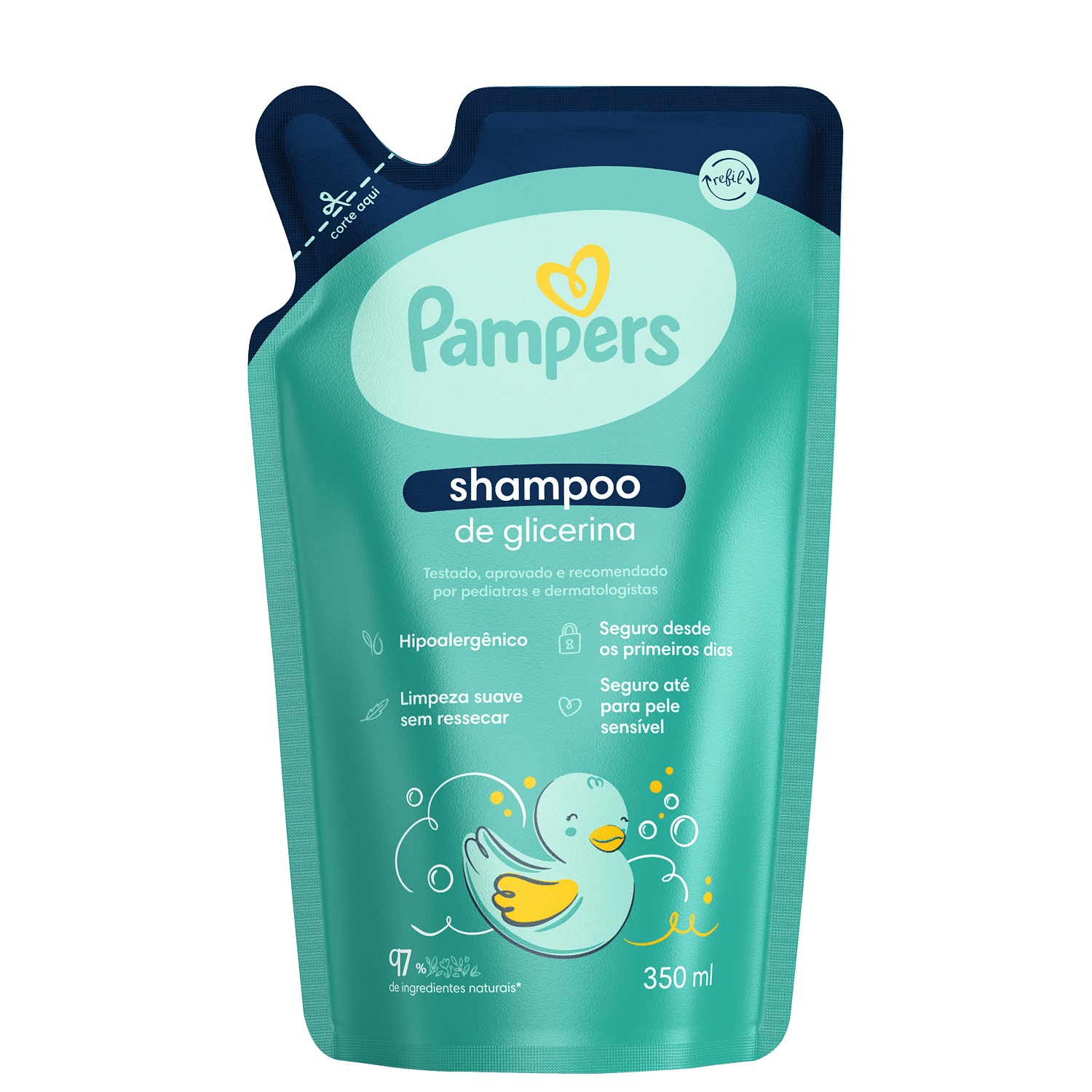 Pampers Glicerina Refil - Shampoo 350ml