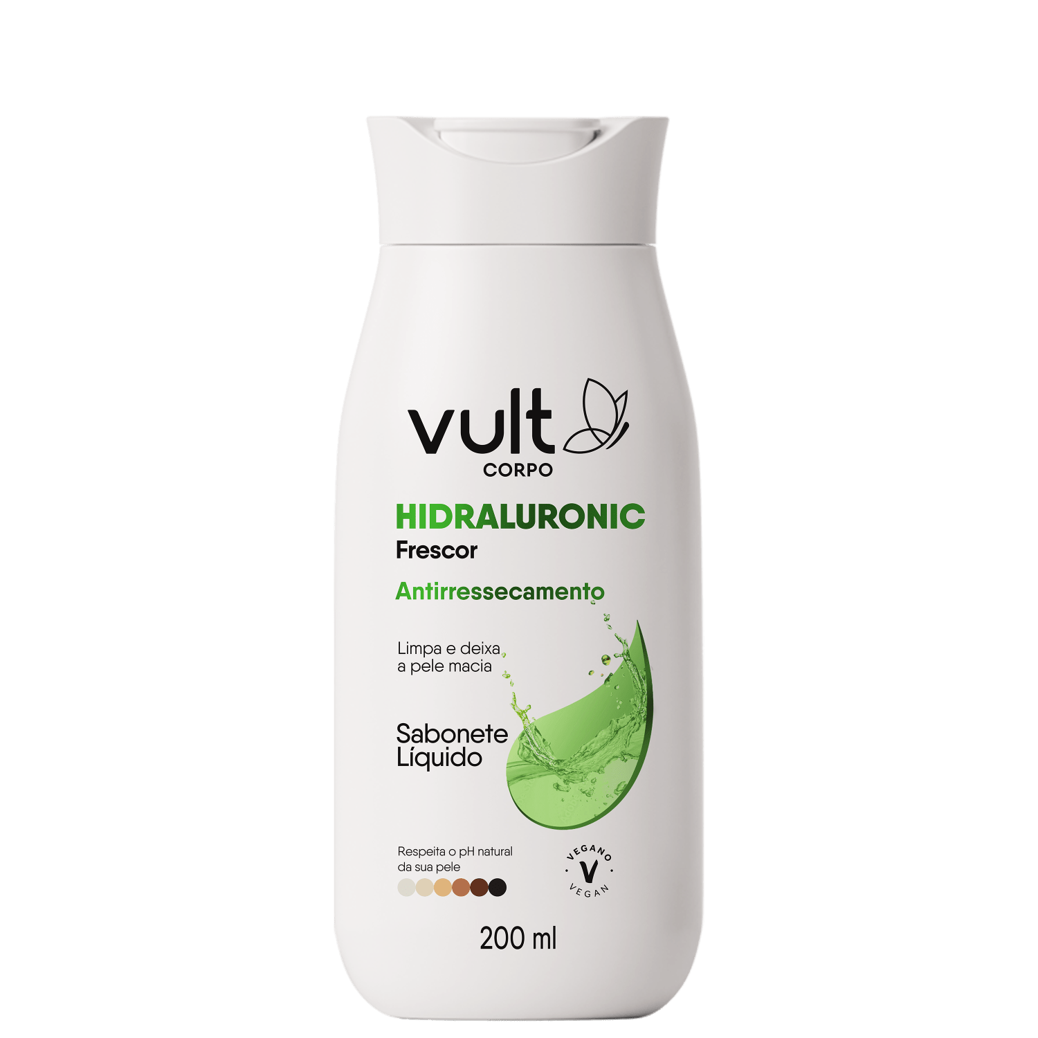 Vult Corpo Hidraluronic Frescor Antirressecamento - Sabonete Líquido 200ml