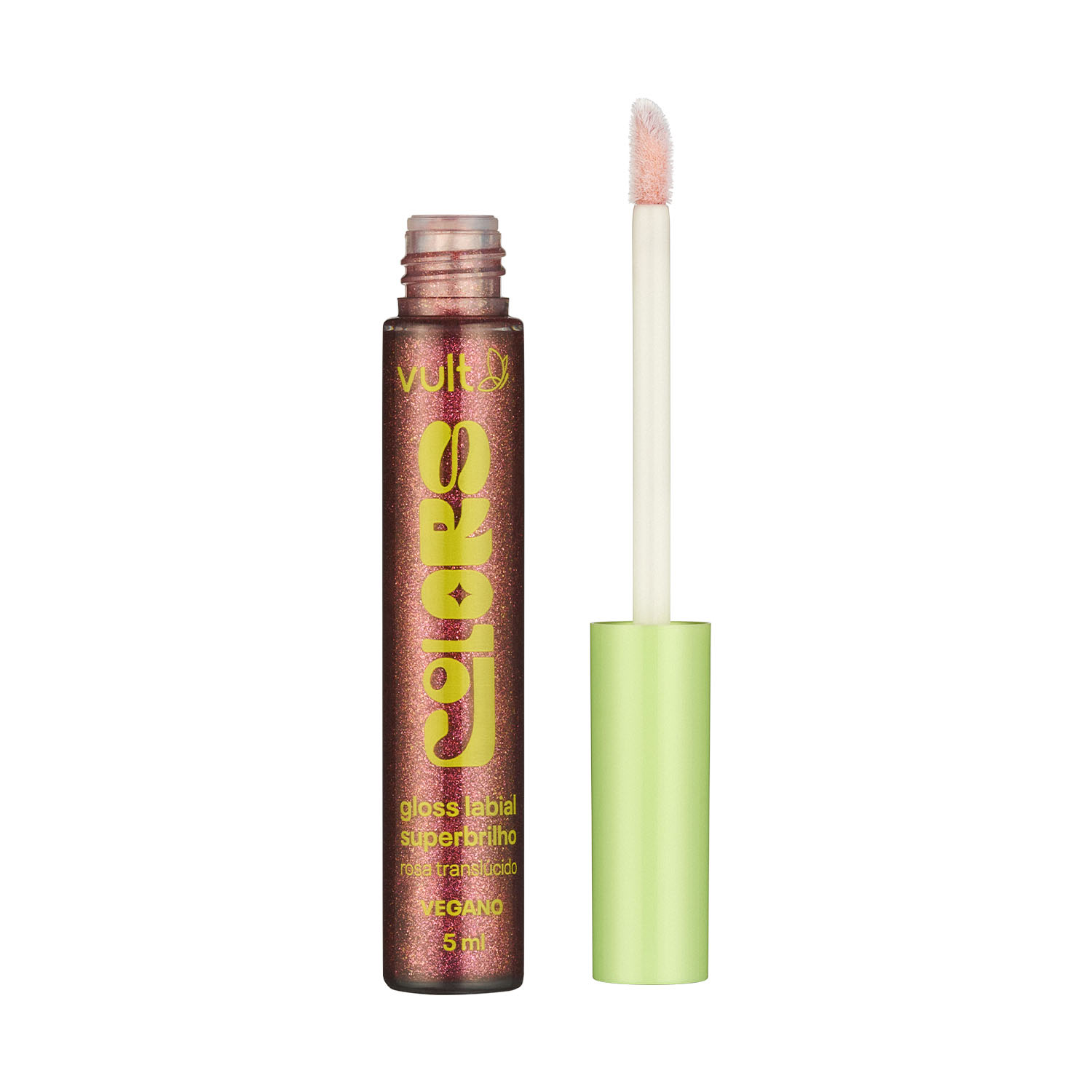 Vult Colors Superbrilho Rosa Translúcido - Gloss Labial  5ml