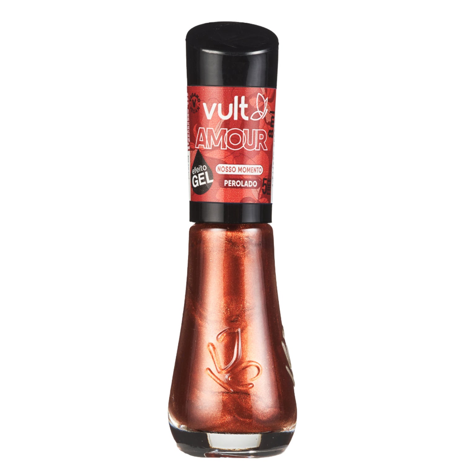 Esmalte Marrom Perolado Nosso Momento Vult Amour 8ml