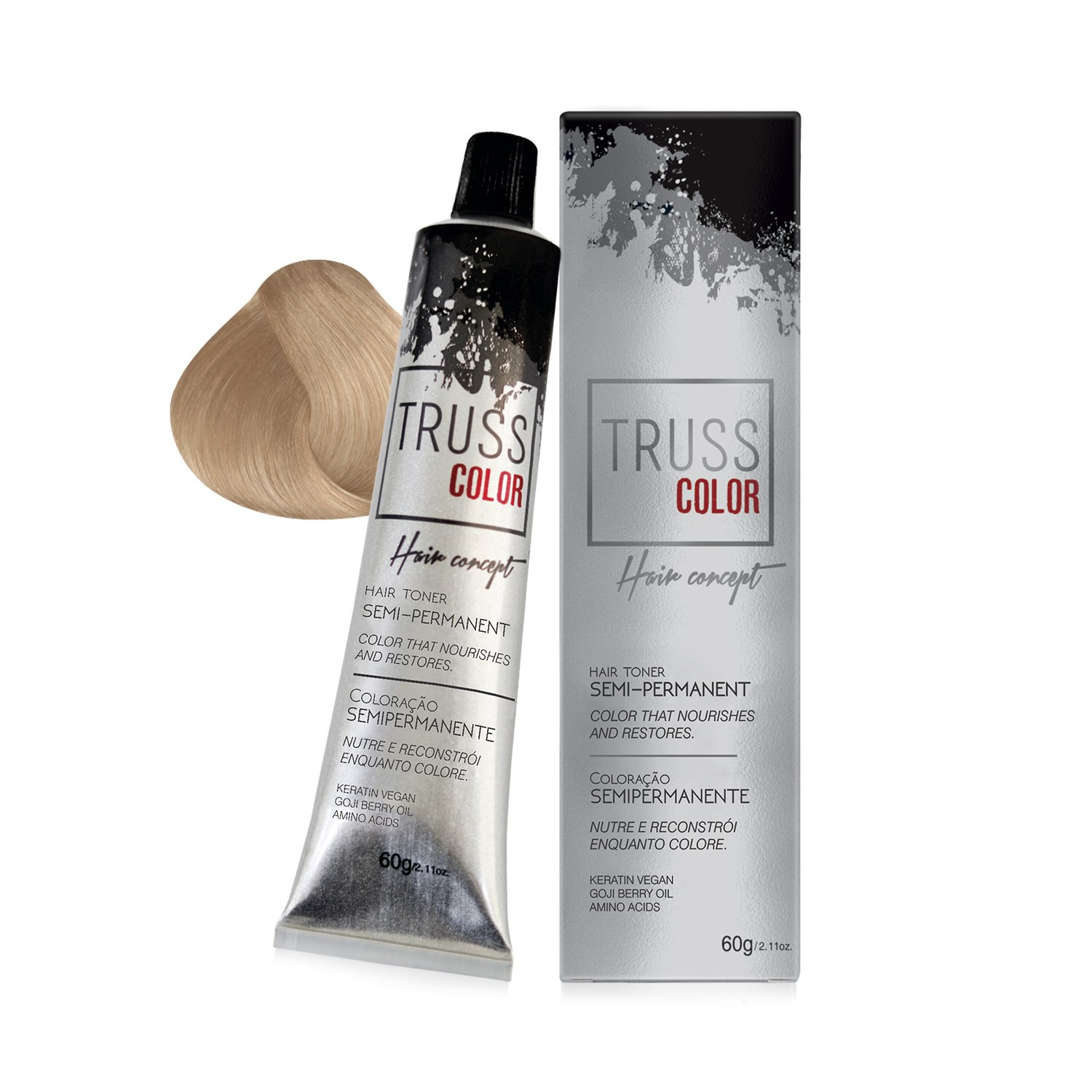 Coloração Semipermanente Truss Color Louro Muito Claro Dourado Suave 9.03 60g