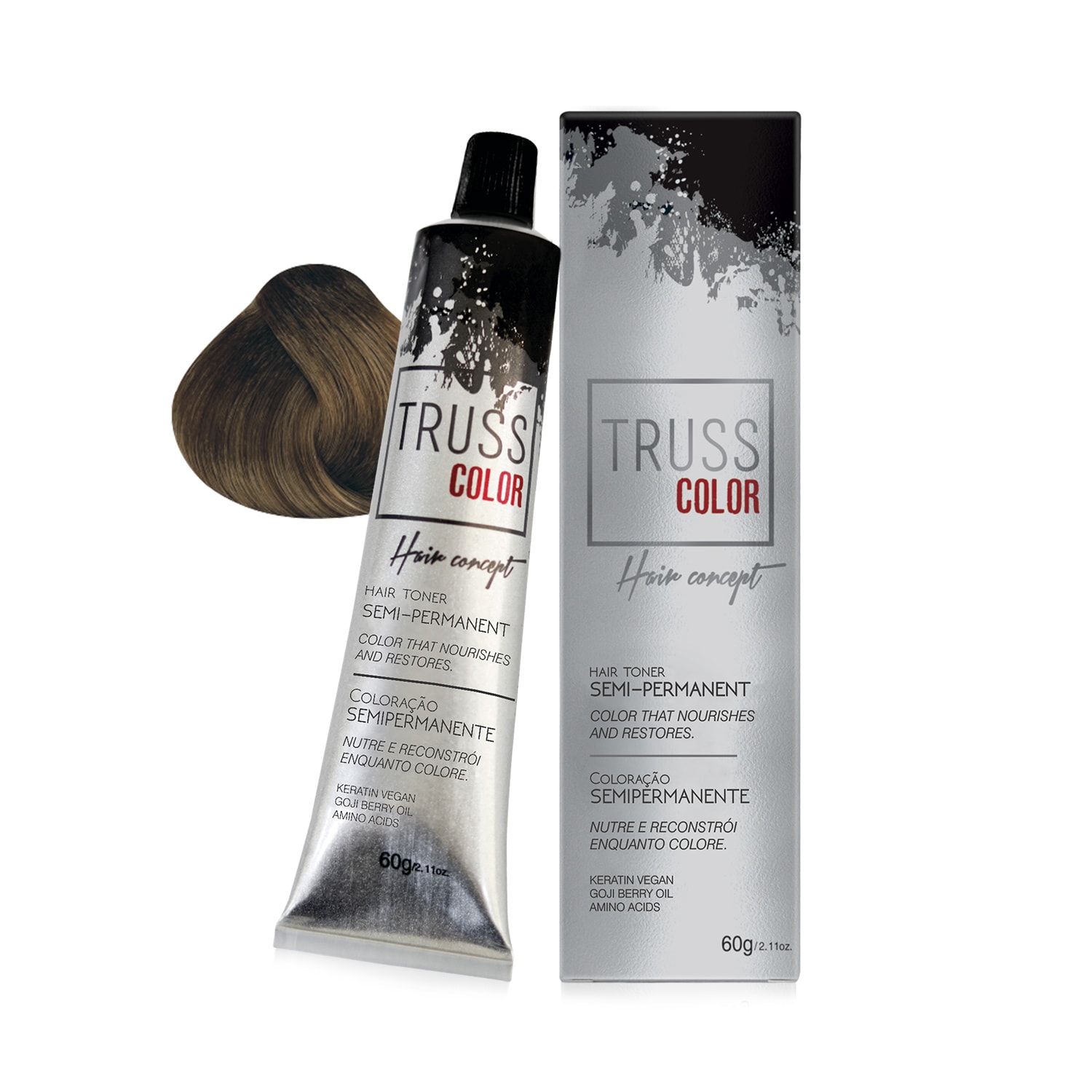 Coloração Semipermanente Truss Color Louro Médio 7.0 60g