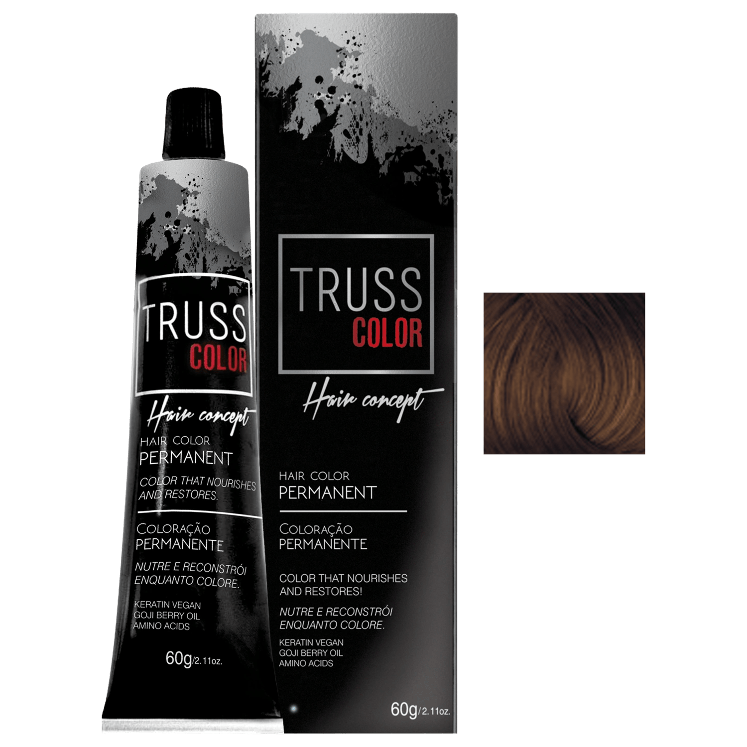 TRUSS Color Hair Concept 6.77 - Coloração Permanente 60g