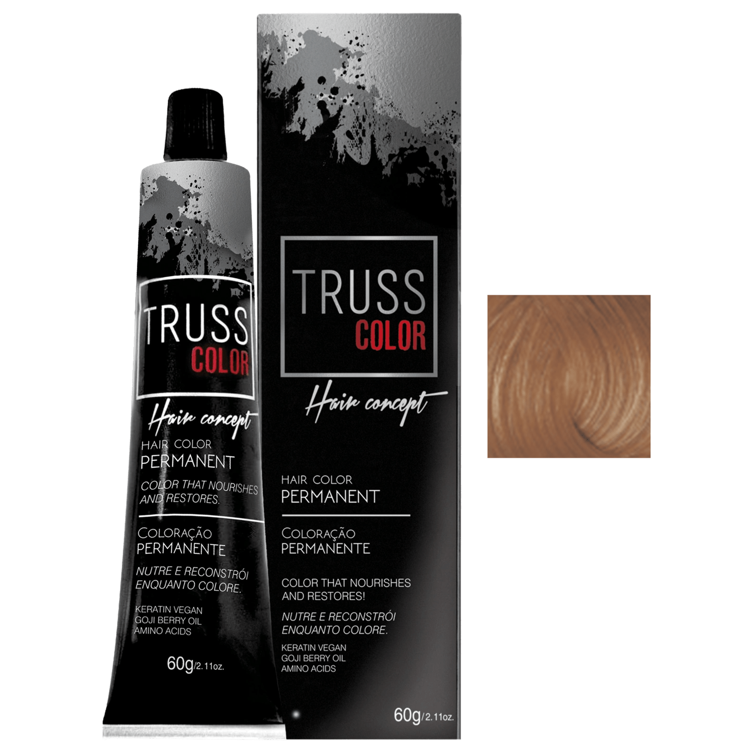TRUSS Color Hair Concept 7.47 - Coloração Permanente 60g