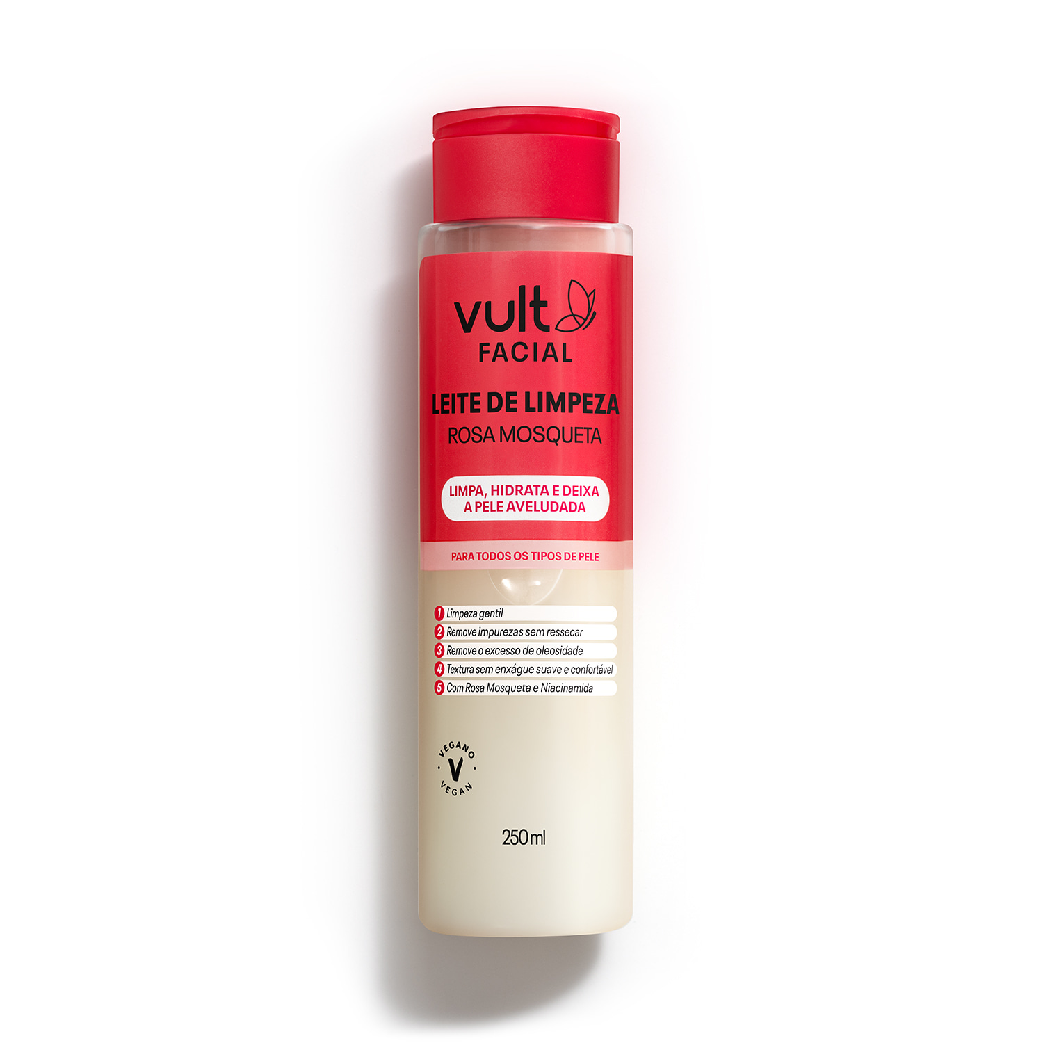 Vult Rosa Mosqueta - Leite de Limpeza Facial 250ml