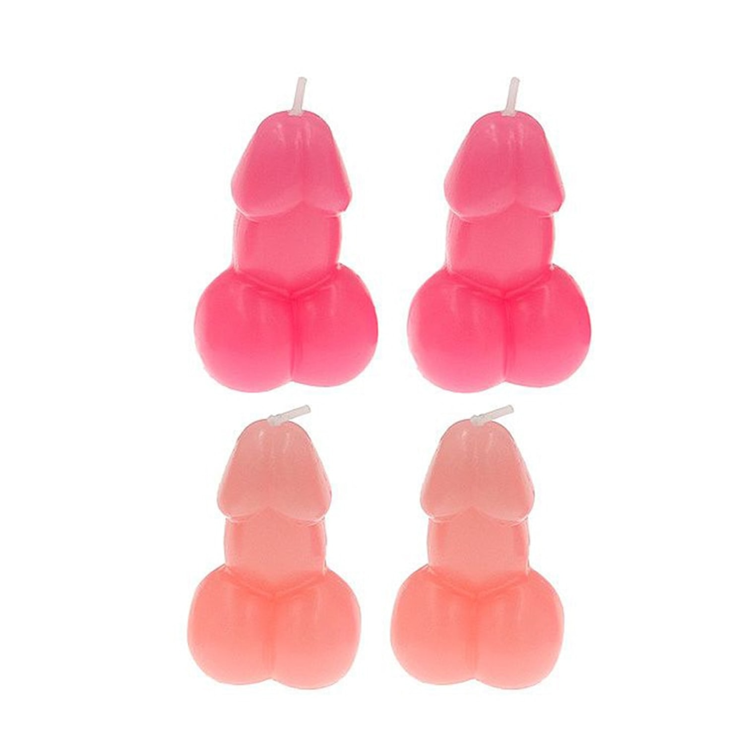 Kit 4 Velas em Formato de Pênis Sex Candle - Sortido