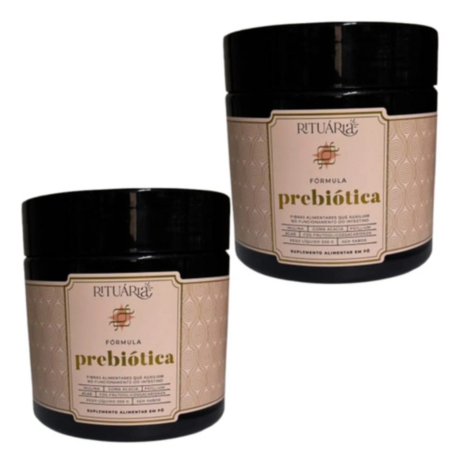 Kit 2x Fórmula Prebiótica Rituária 200g Fibras Alimentares Sem Sabor