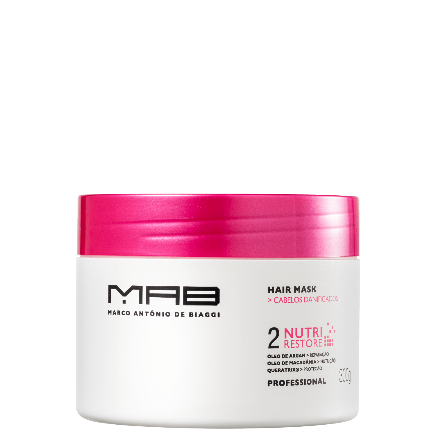 MAB Marco Antônio de Biaggi Nutri Restore - Máscara Capilar 300g