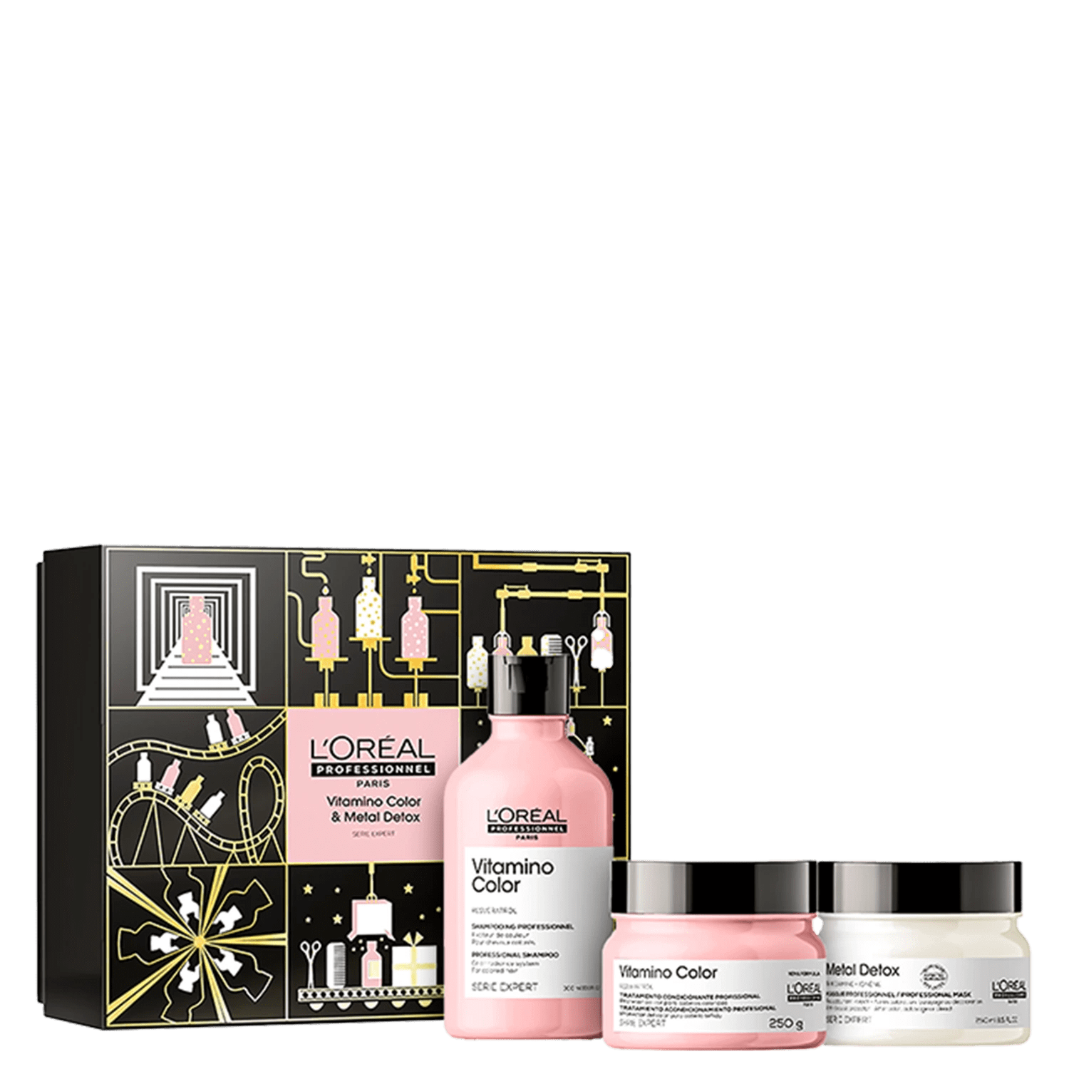 Kit L’Oréal Professionnel Vitamino Color & Metal Detox (3 Produtos)
