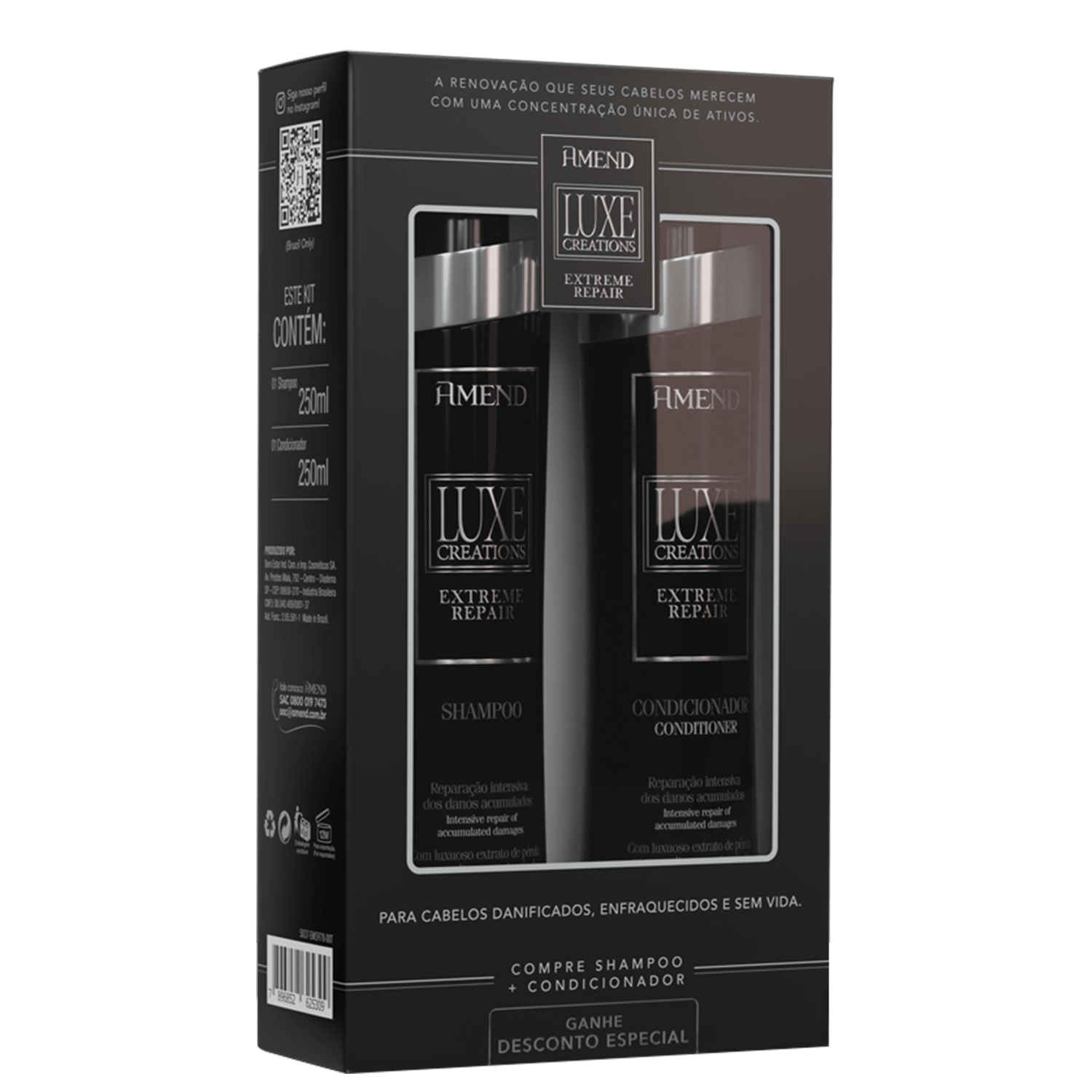 Kit Amend Luxe Creations Extreme Repair Dupla (2 Produtos)