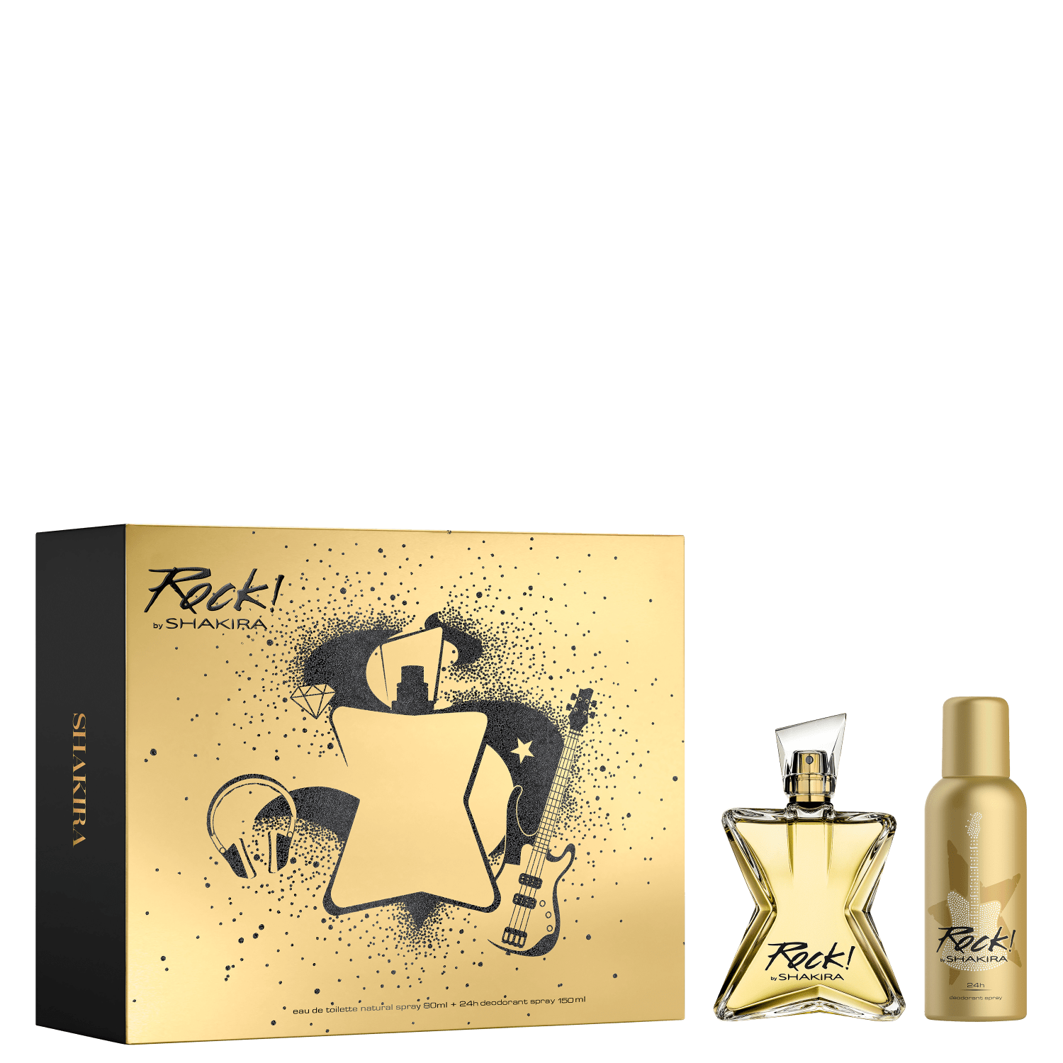 Conjunto Rock! Shakira Feminino - Perfume Eau de Toilette 80ml + Desodorante 150ml