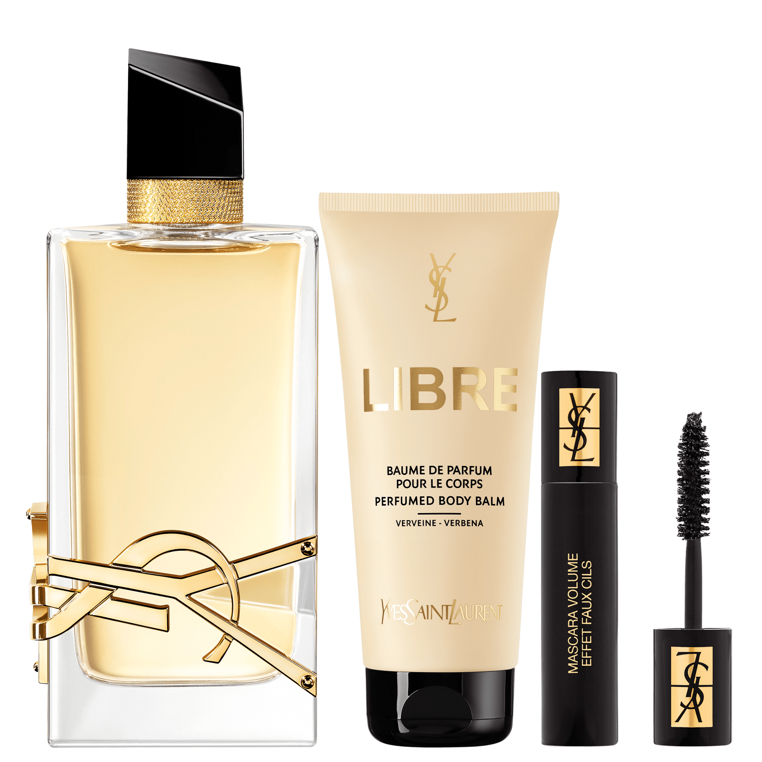 Conjunto Libre Yves Saint Laurent Feminino - Eau de Parfum 90ml + Bálsamo Corporal 50ml + Máscara de Cílios 2ml