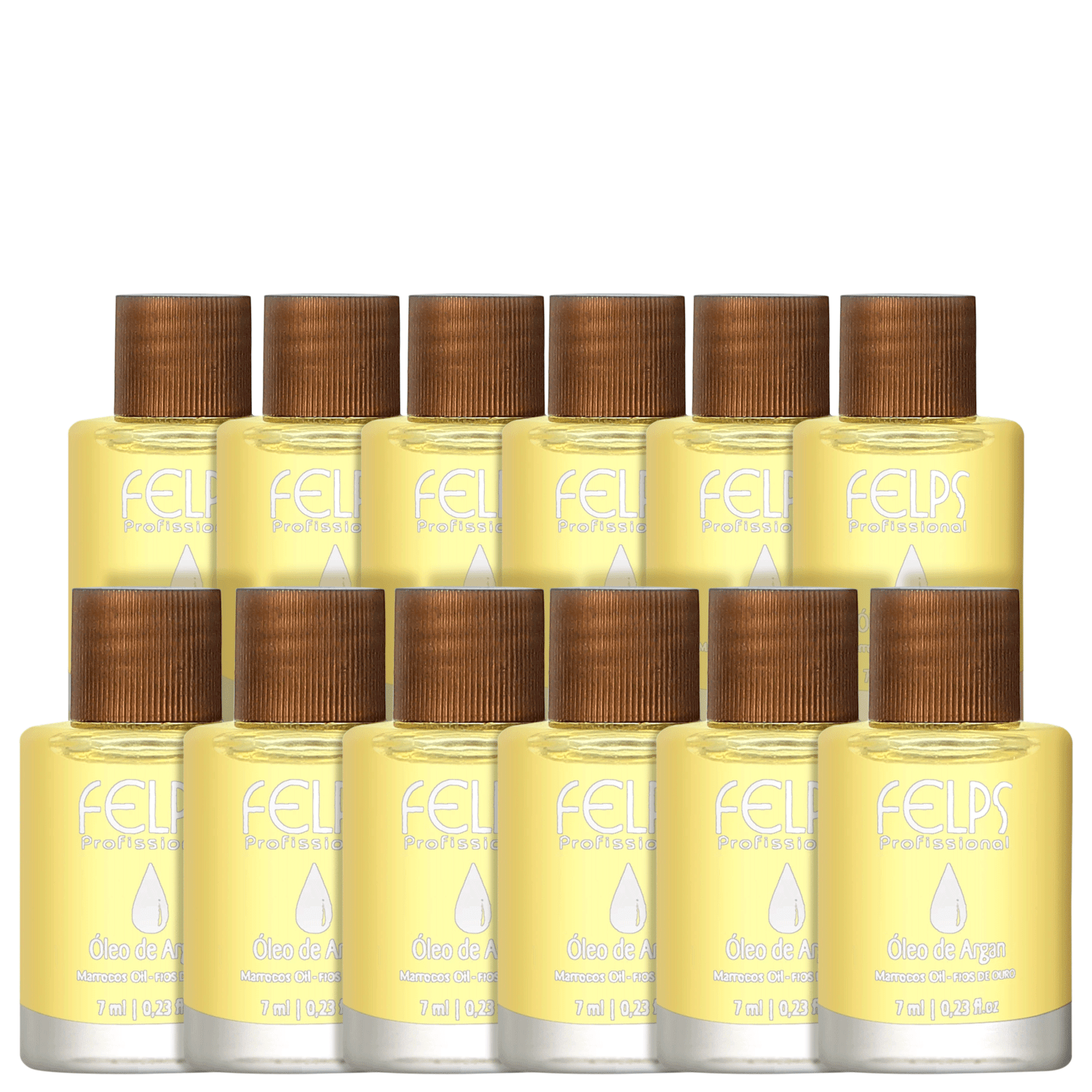 Kit Felps Professional Óleo de Argan - Óleo Capilar 12x7ml
