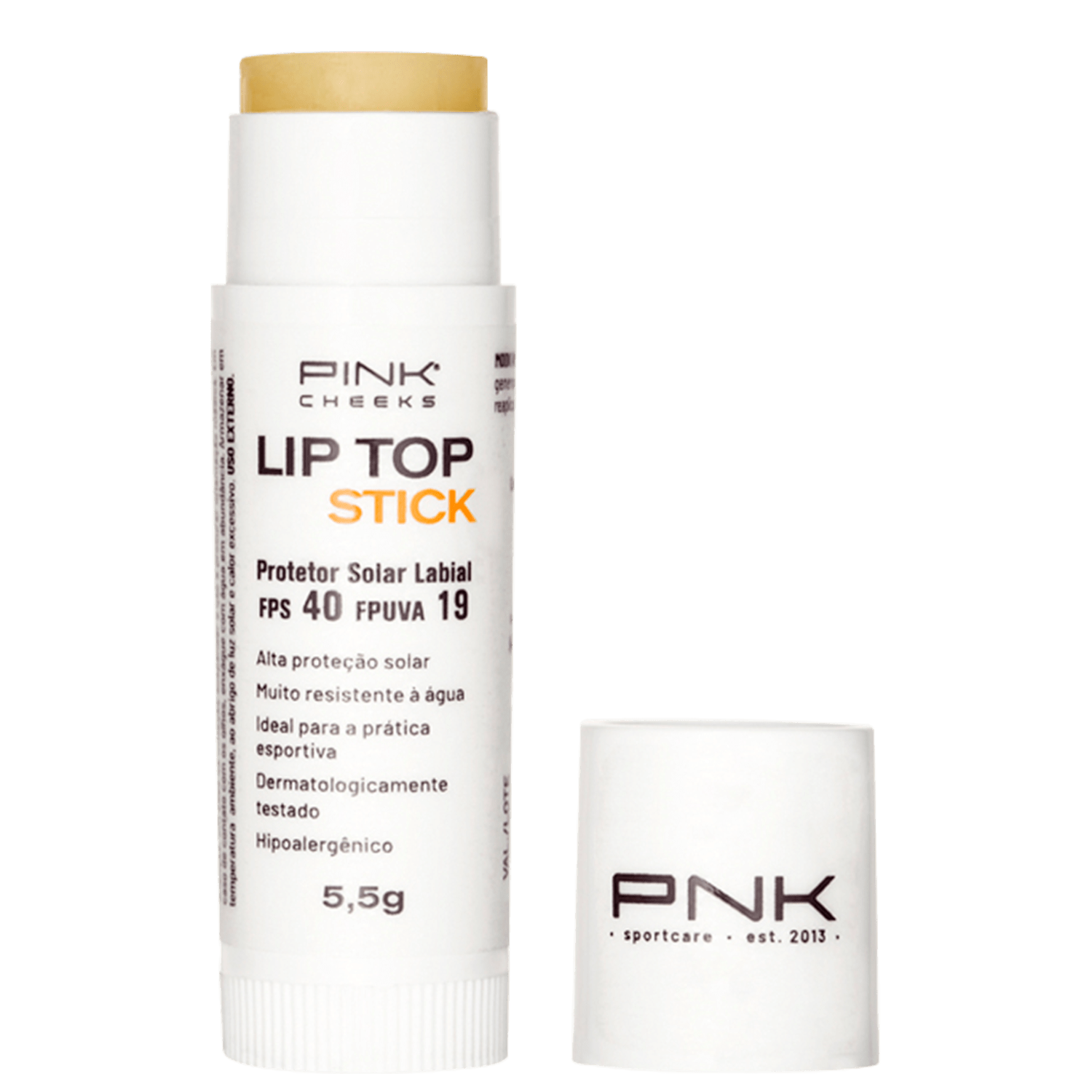 Pink Cheeks Lip Top Stik FPS40 FPUVA19 - Protetor Solar Labial 5,5g