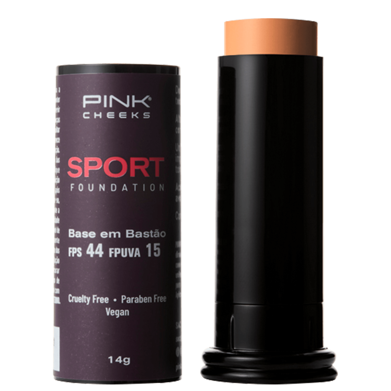 Pink Cheeks Sport FPS44 Caramelo - Base em Bastão 14g